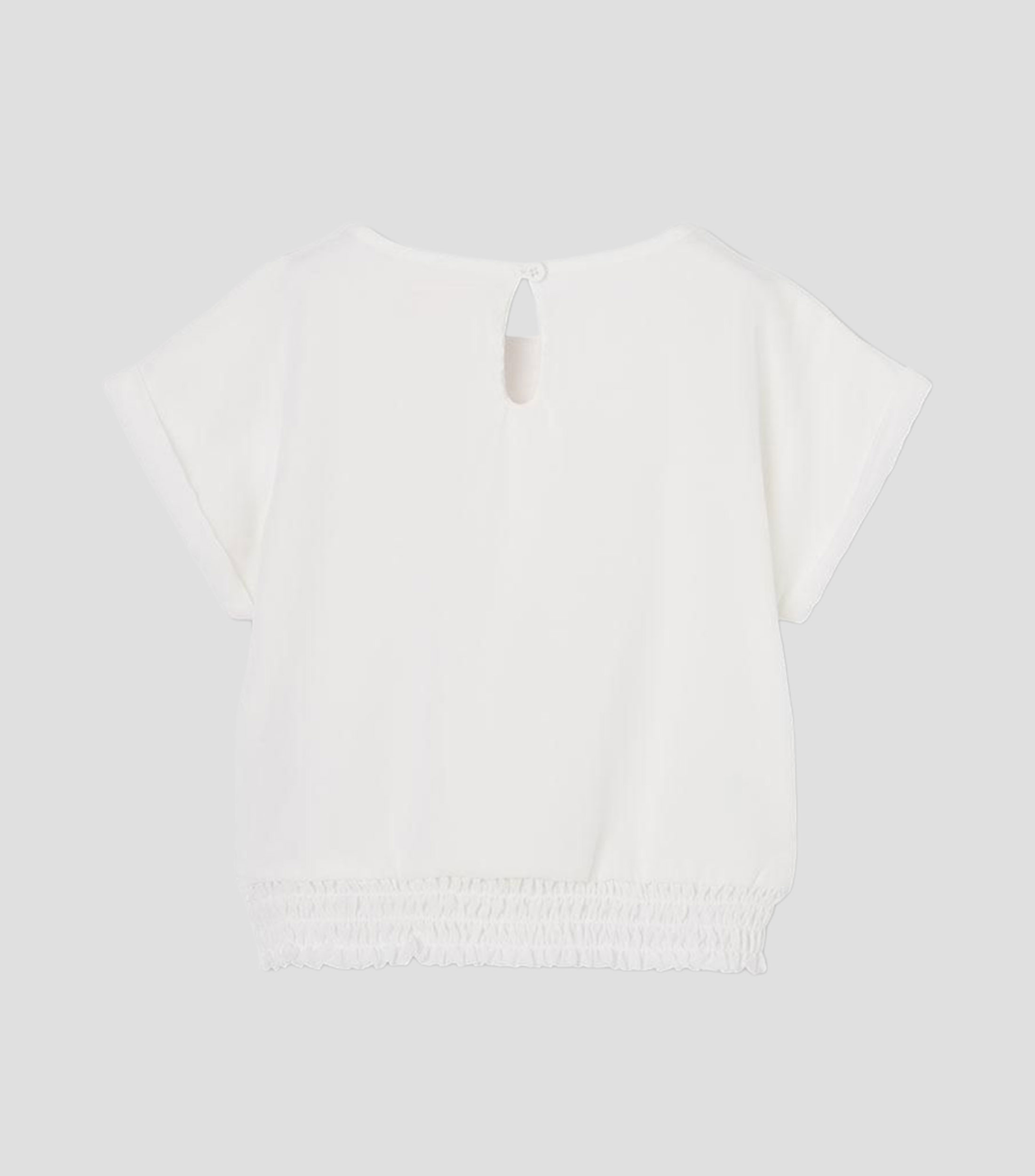 Blusa con estampado manga corta Niña