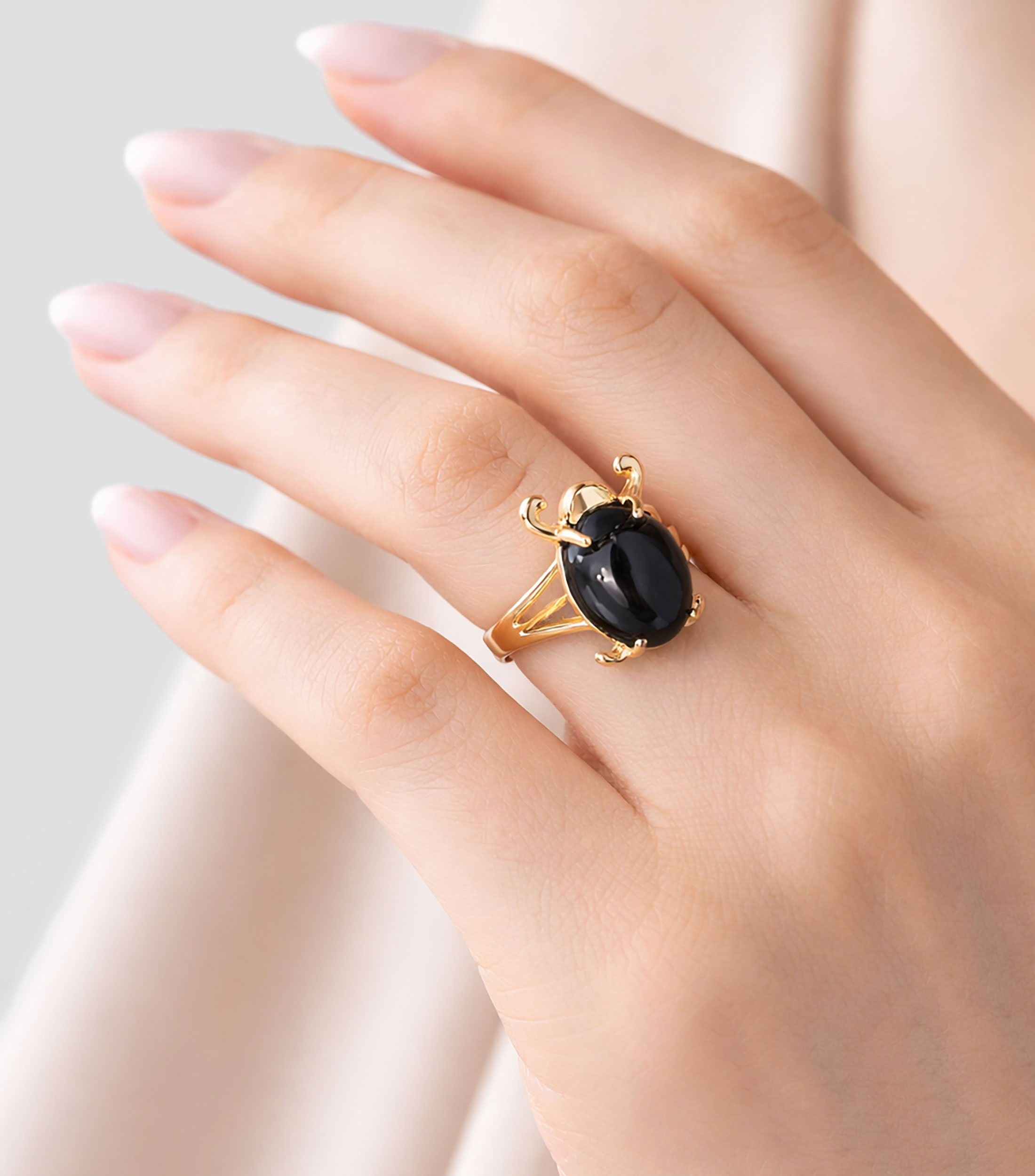 Anillo en plata .925 Aire con vidrio Mujer