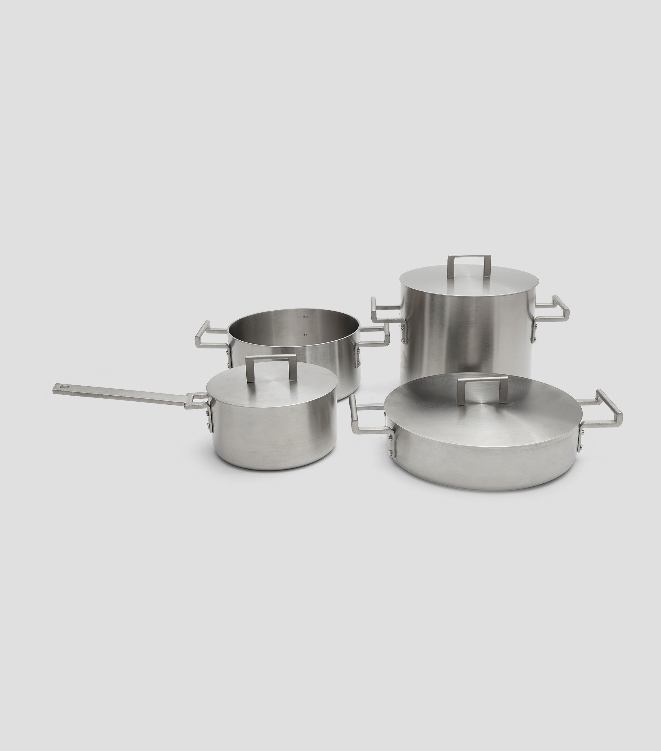 Batería de cocina en acero inoxidable Convivio 7 piezas