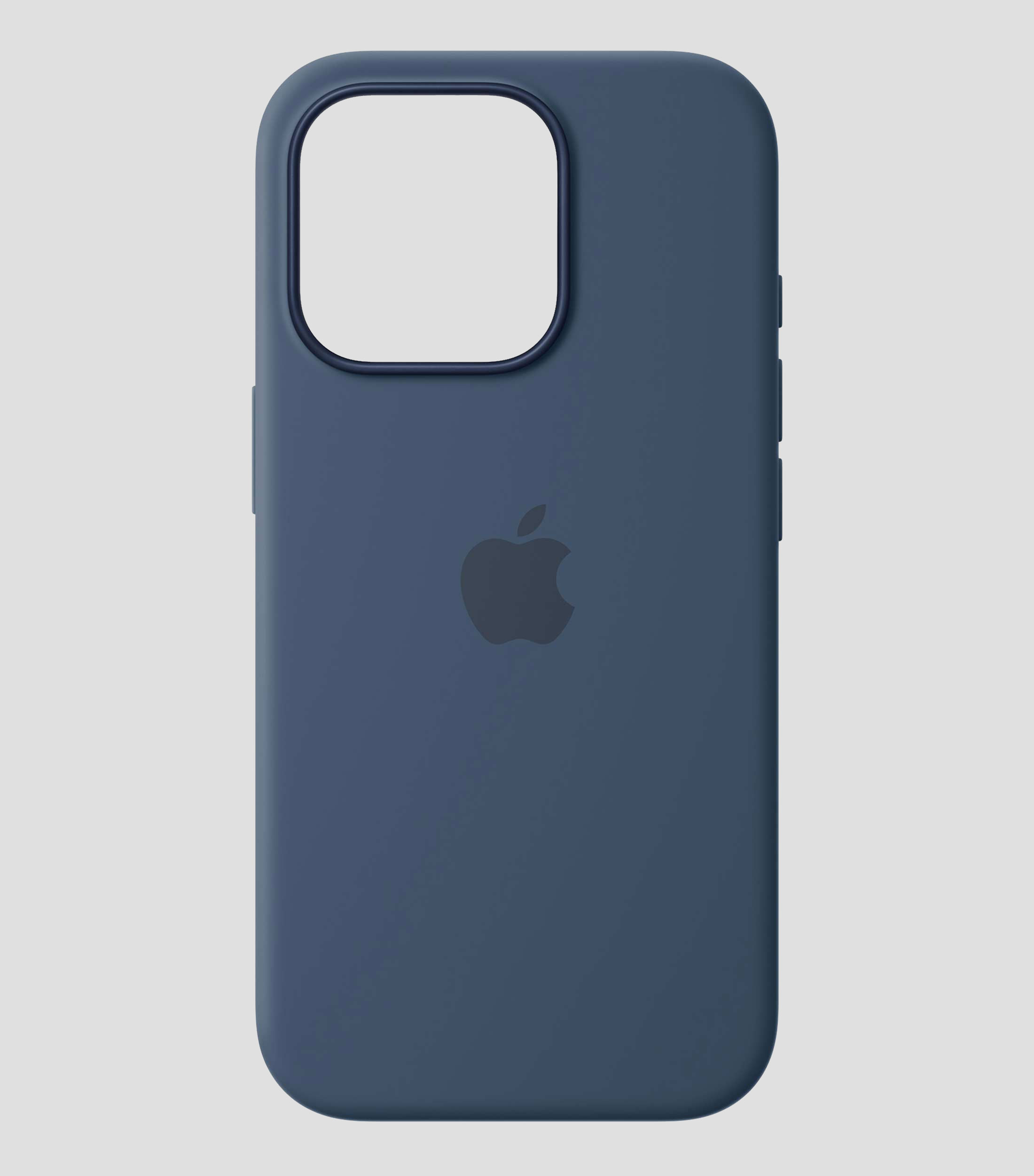 Funda de silicon con MagSafe para el iPhone16 Pro Azul denim
