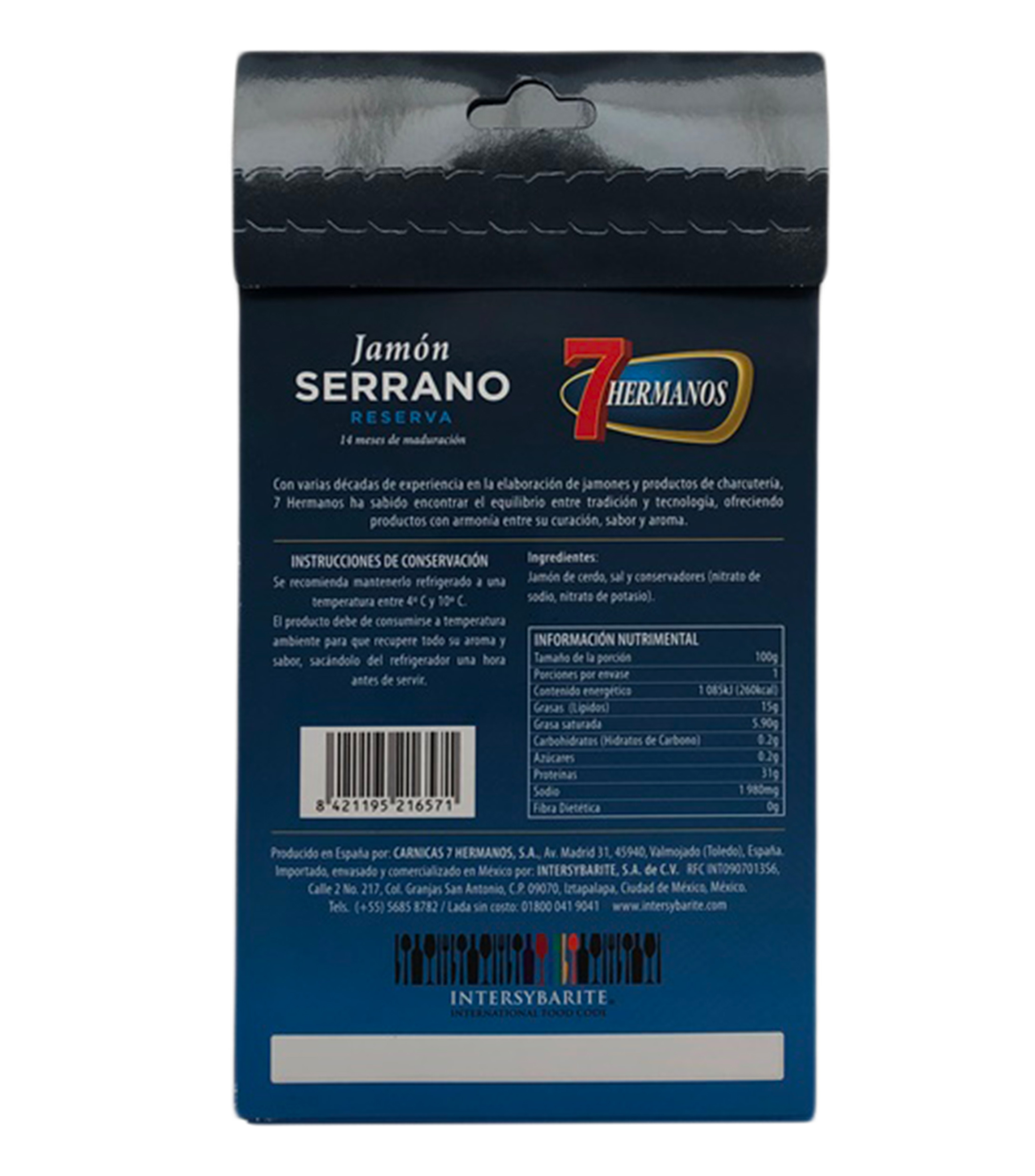 Jamón Serrano Reserva, 100 g