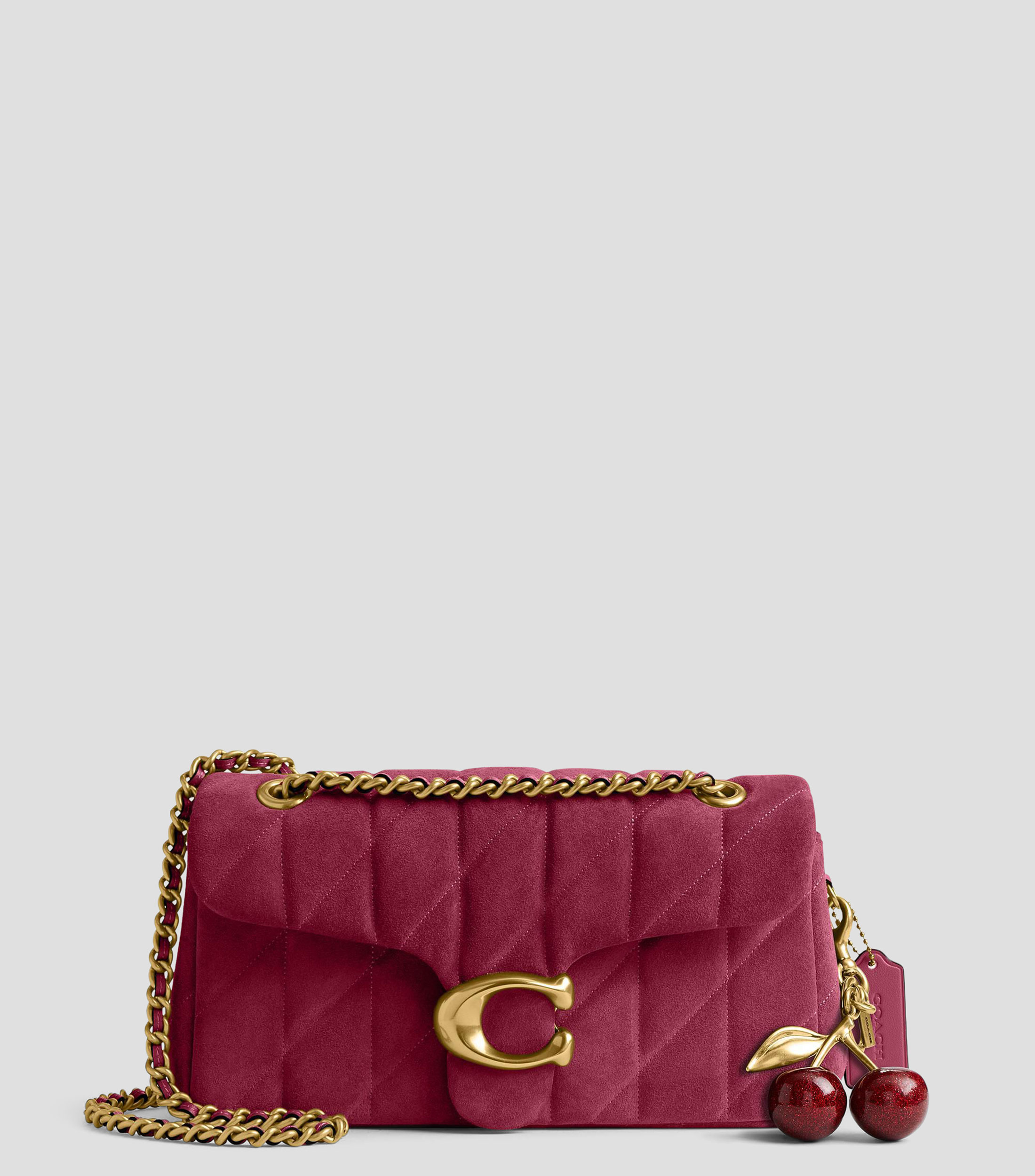 Bolsa shoulder fucsia en piel Tabby 26 lisa Mujer