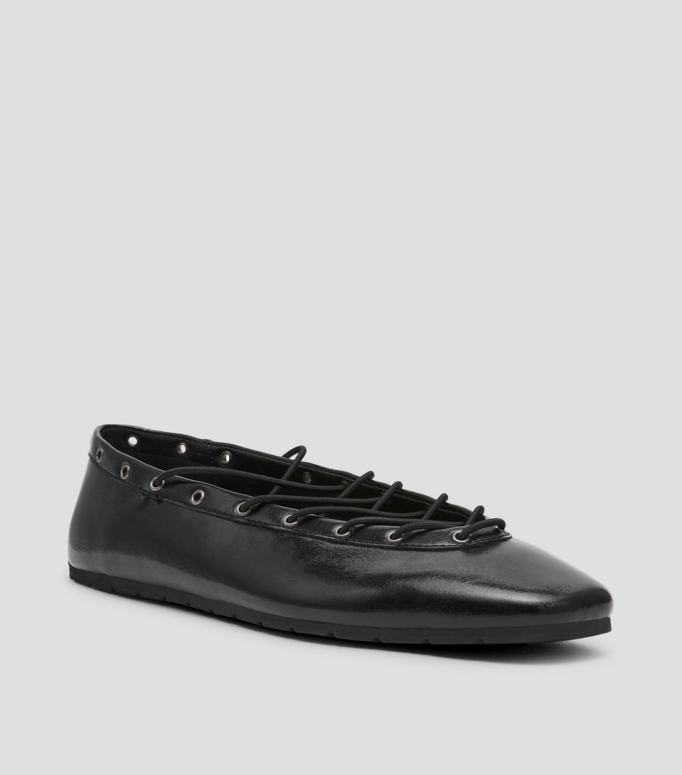 Flats lisos con cordones Mujer