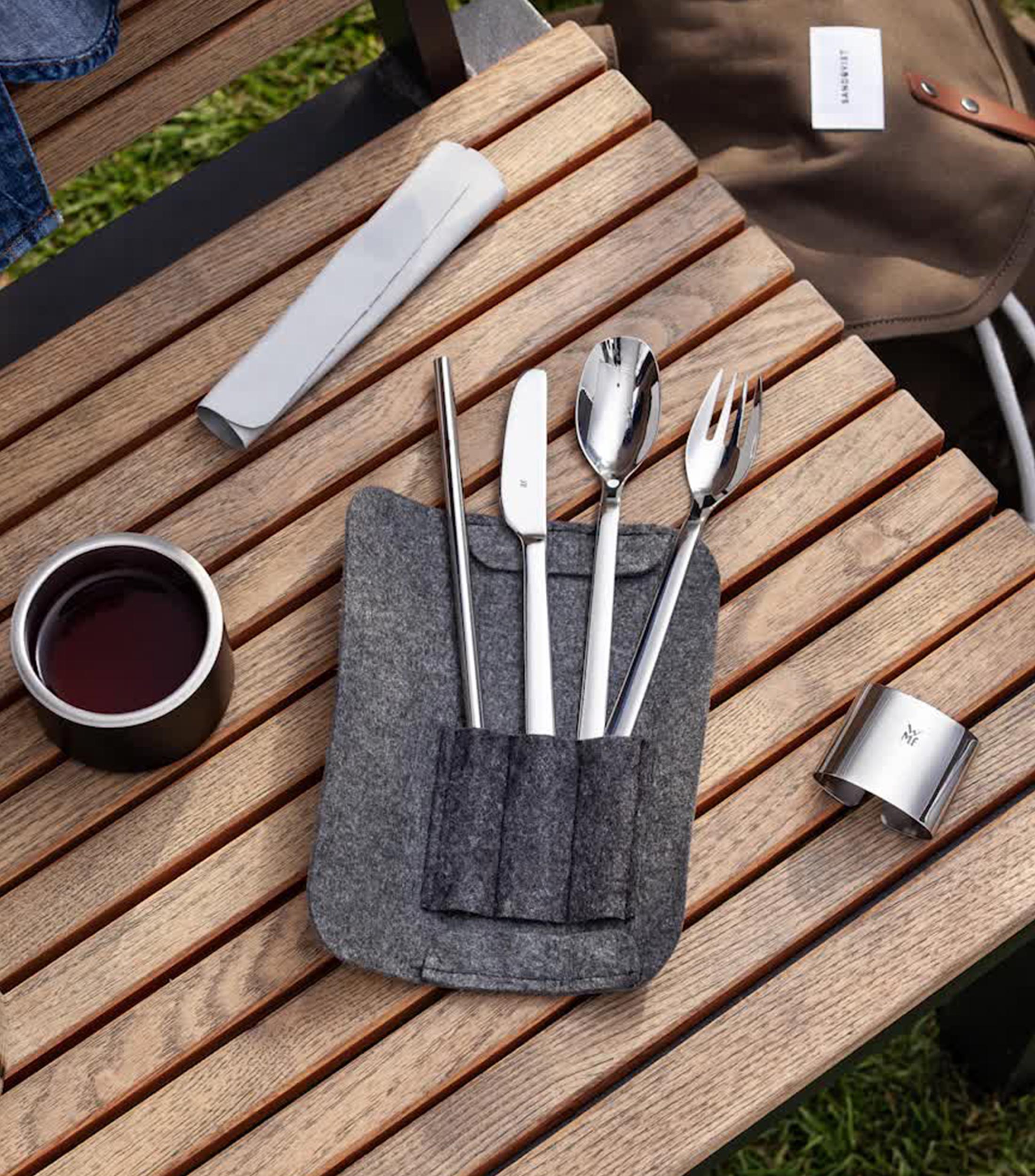 Set de Cubiertos MY2GO 8 piezas en acero inoxidable