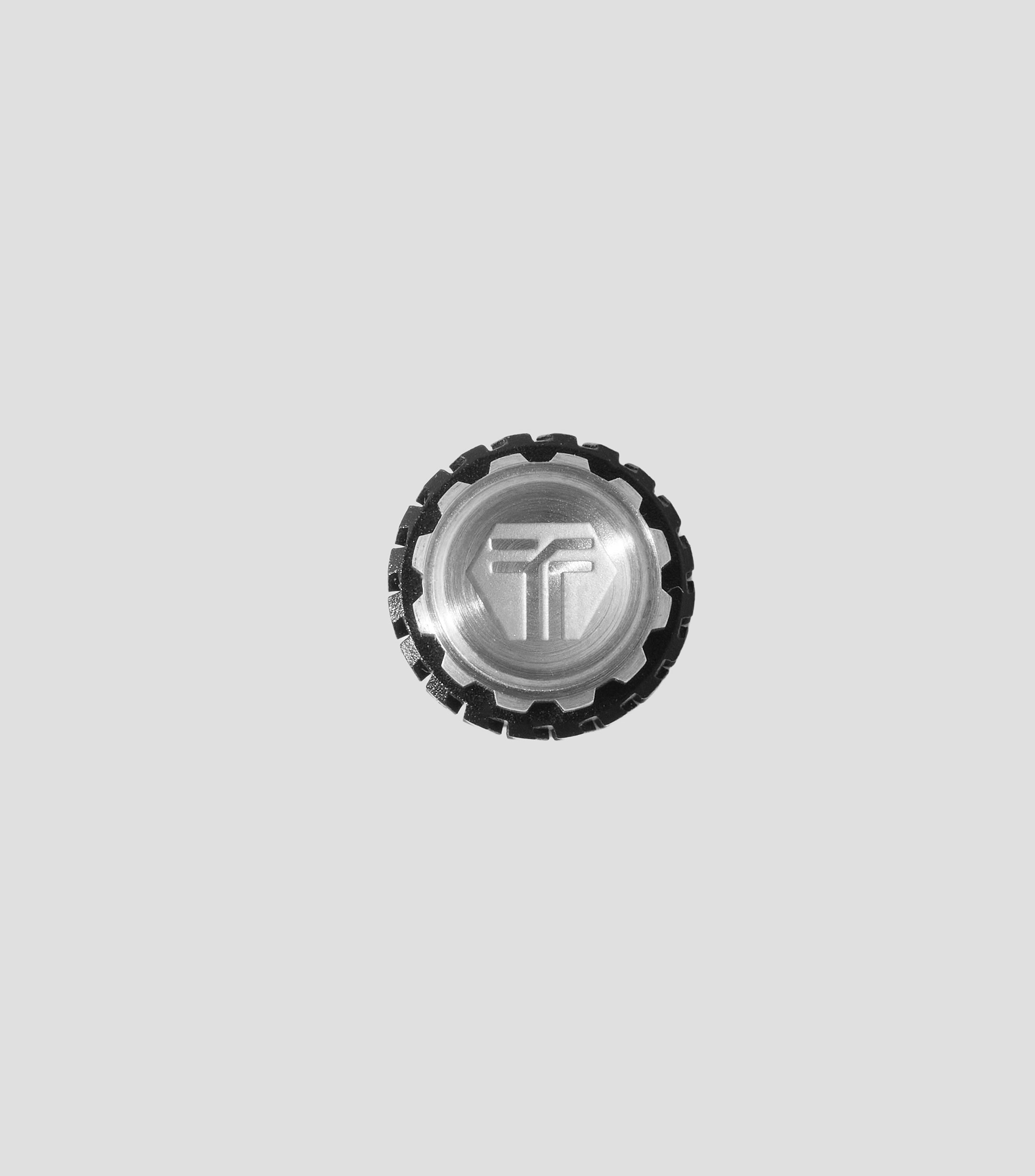 Corona intercambiable para reloj Reactor en acero negro con plateado