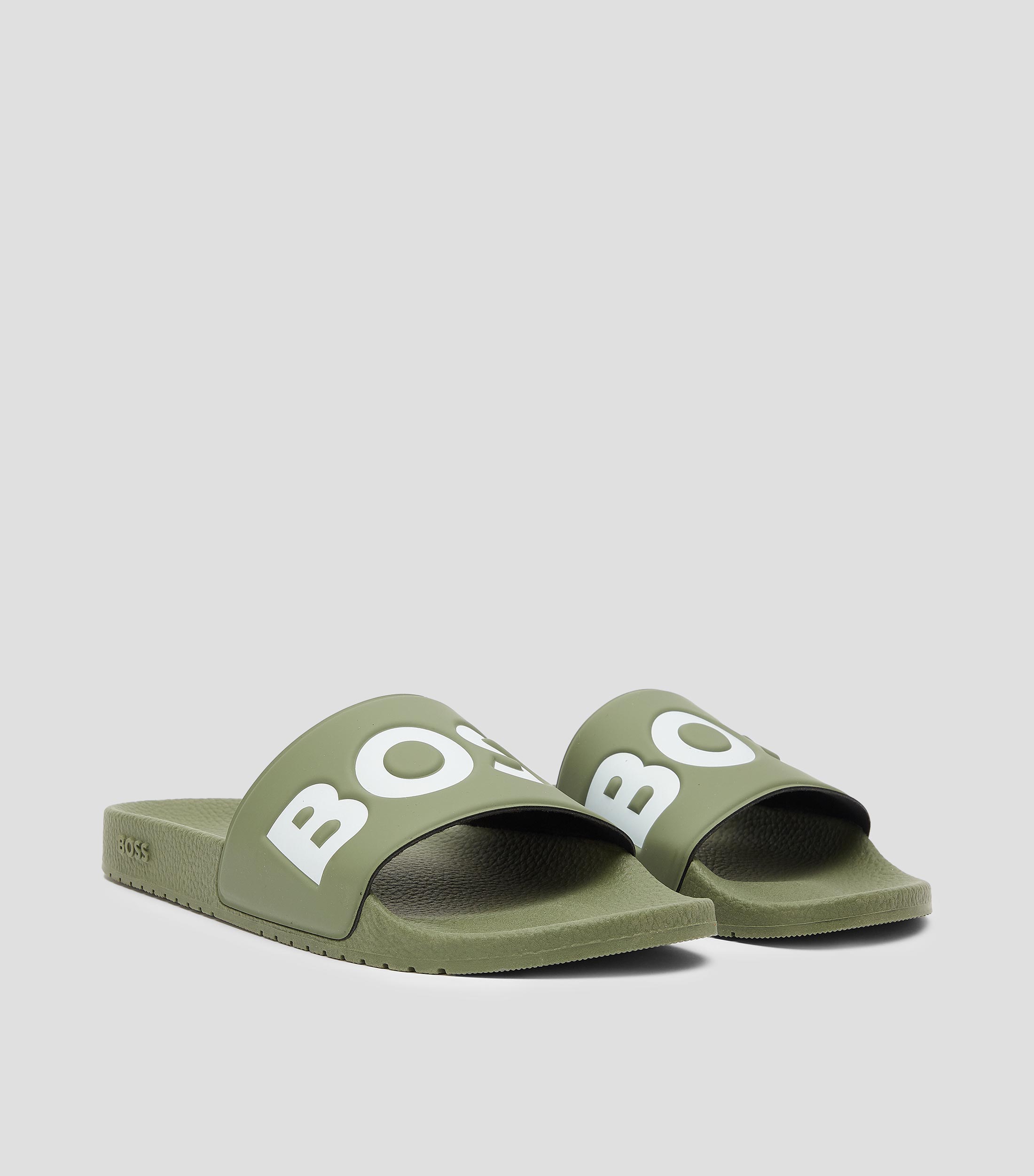 Sandalias fabricadas en Italia con detalle de logo grande Hombre