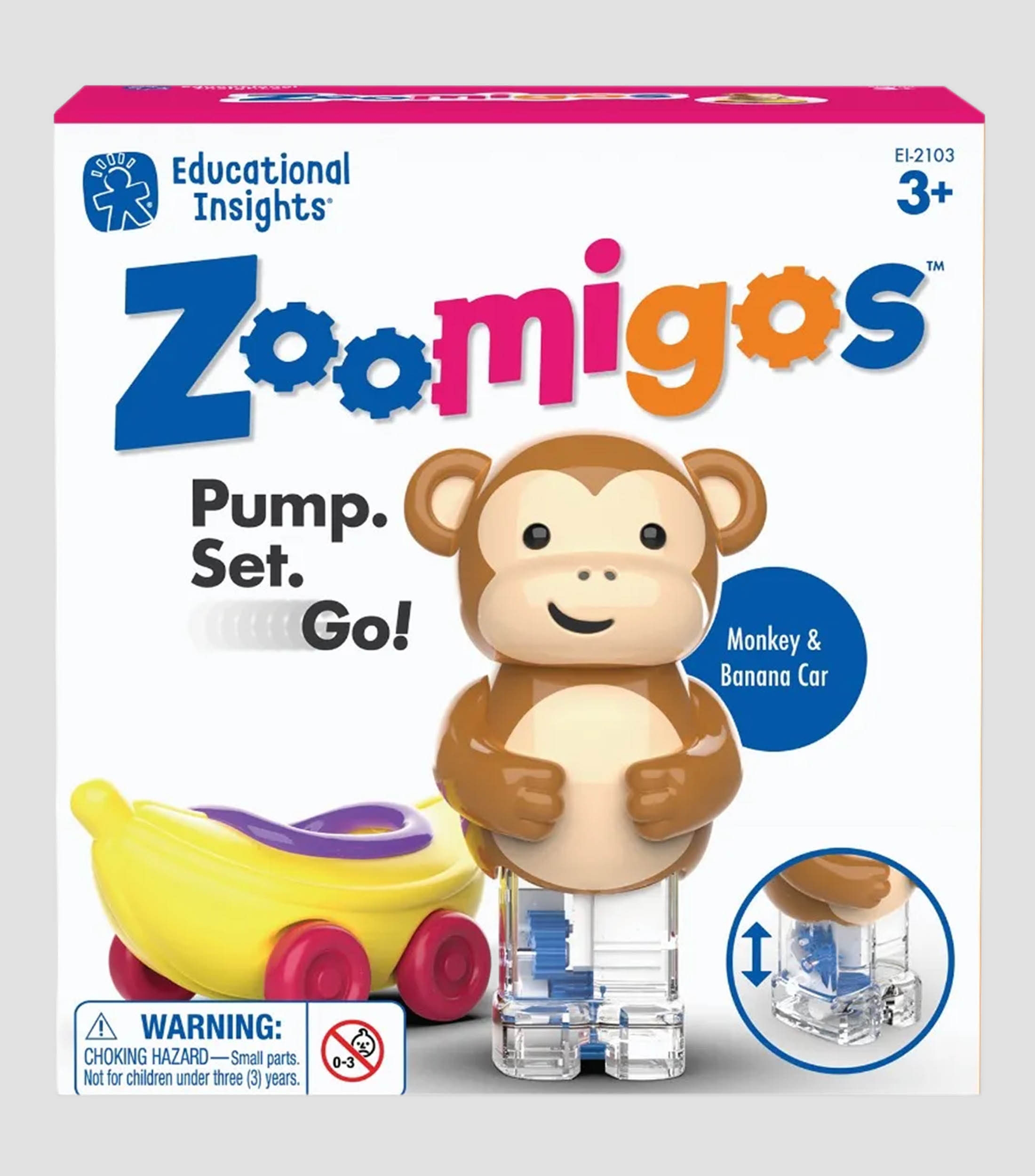 Zoomigos - Mono con Carrito en Forma de Banana