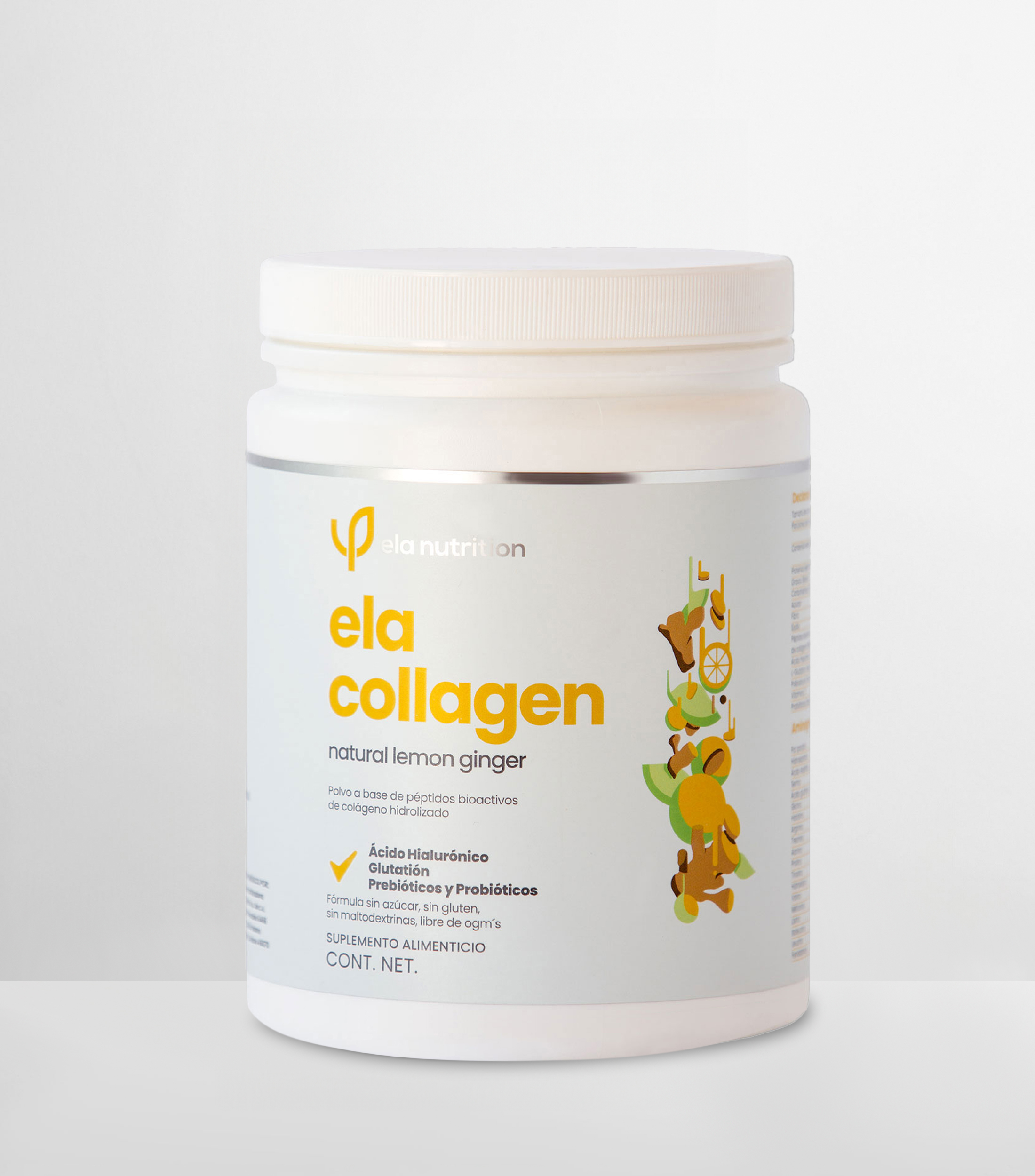 Ela Collagen Natural Lemon Ginger, 420 gr