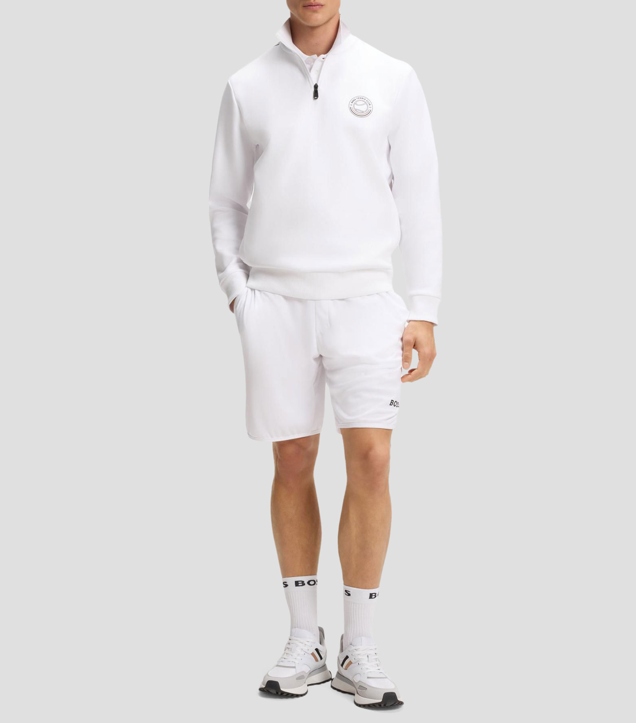 Sudadera de algodón con ilustración de tenis Hombre