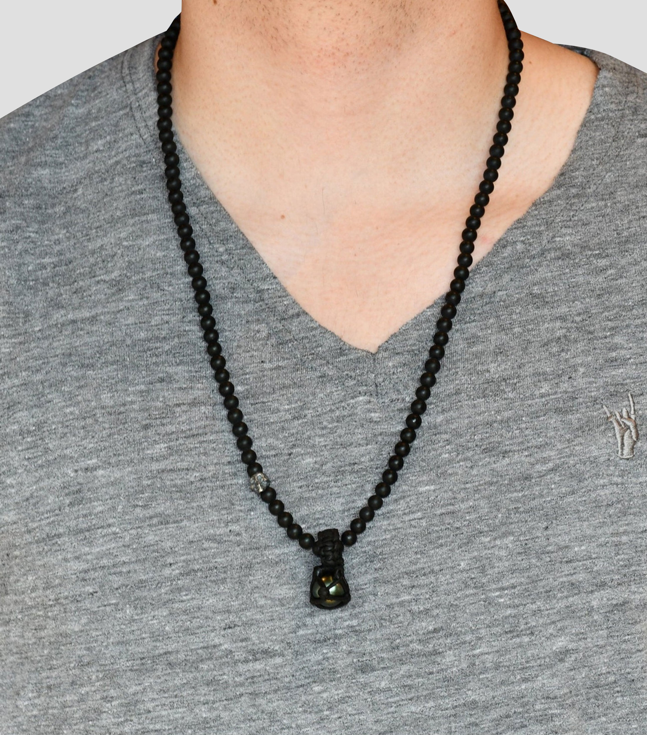 Collar con ónix Unisex
