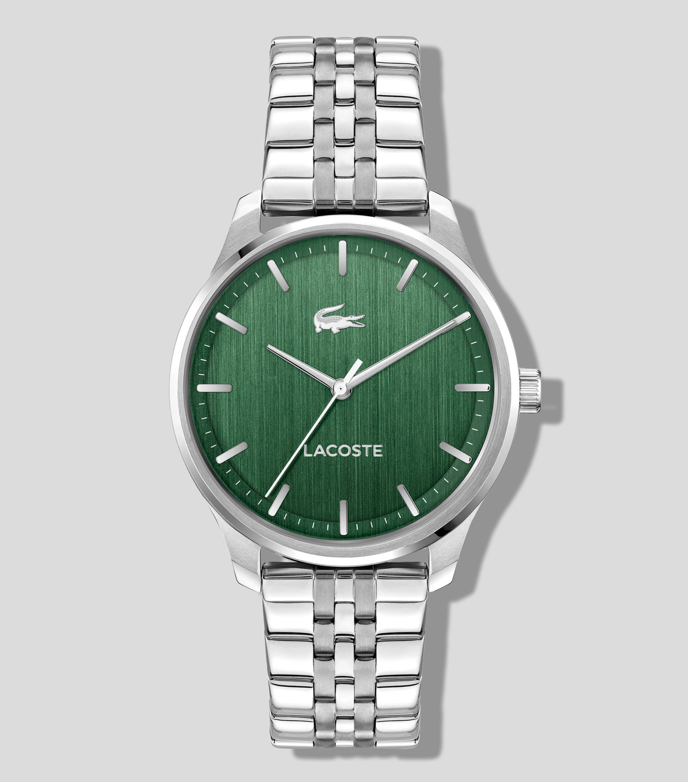 Reloj para Hombre Lisbon Clásico Verde, Plateado
