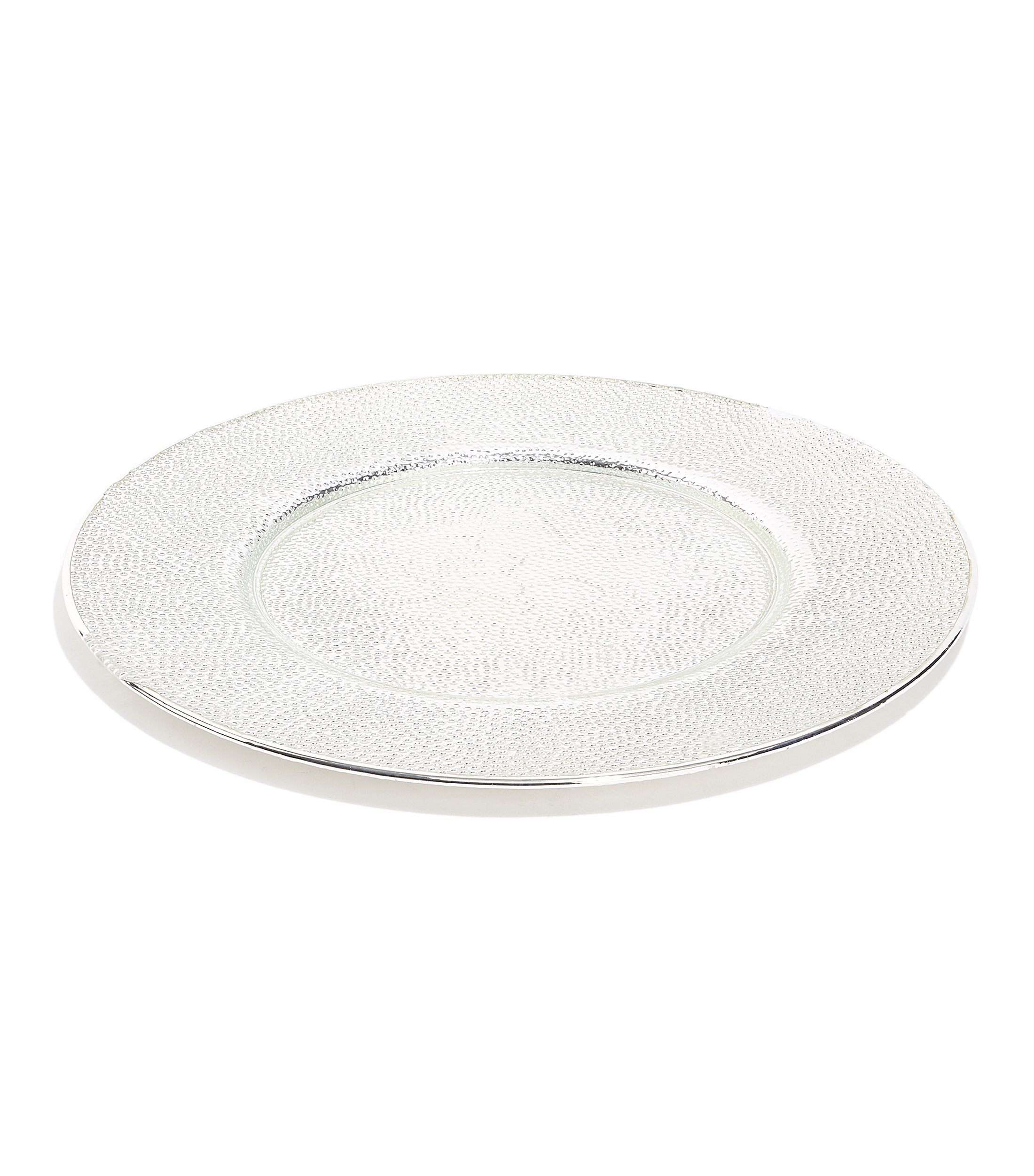 Plato Argento Bollicine granulado
