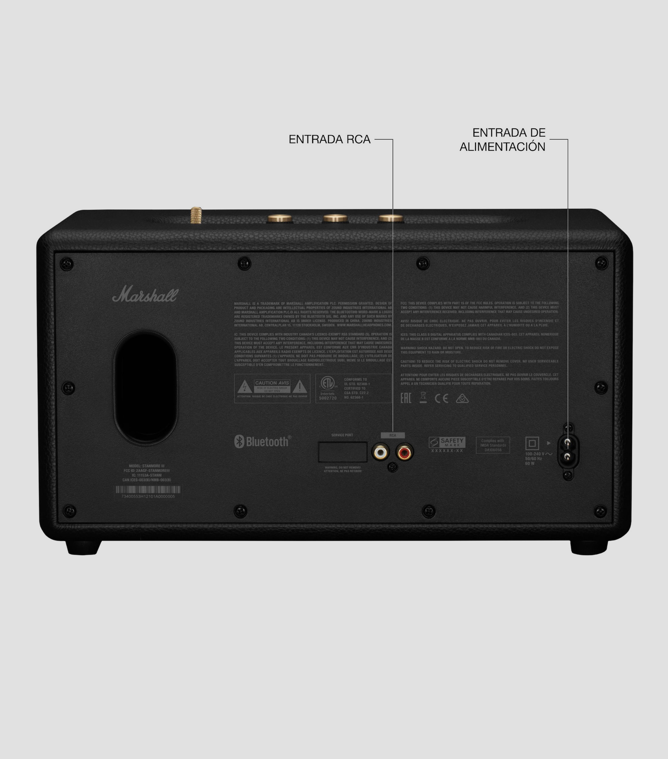 Bocina Inalámbrica Bluetooth Stanmore III Negra