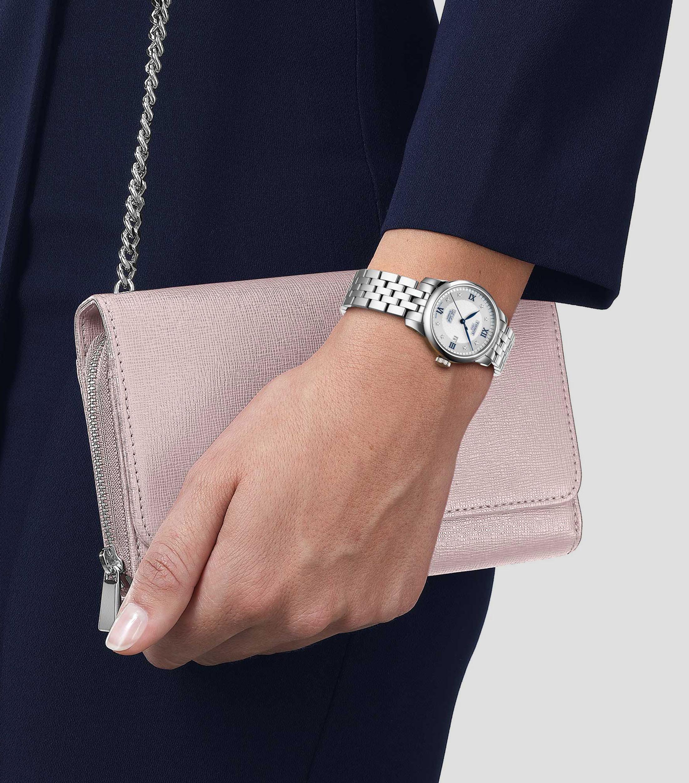 Reloj para Mujer T-Classic LeLocle Automatique Casual, Plata