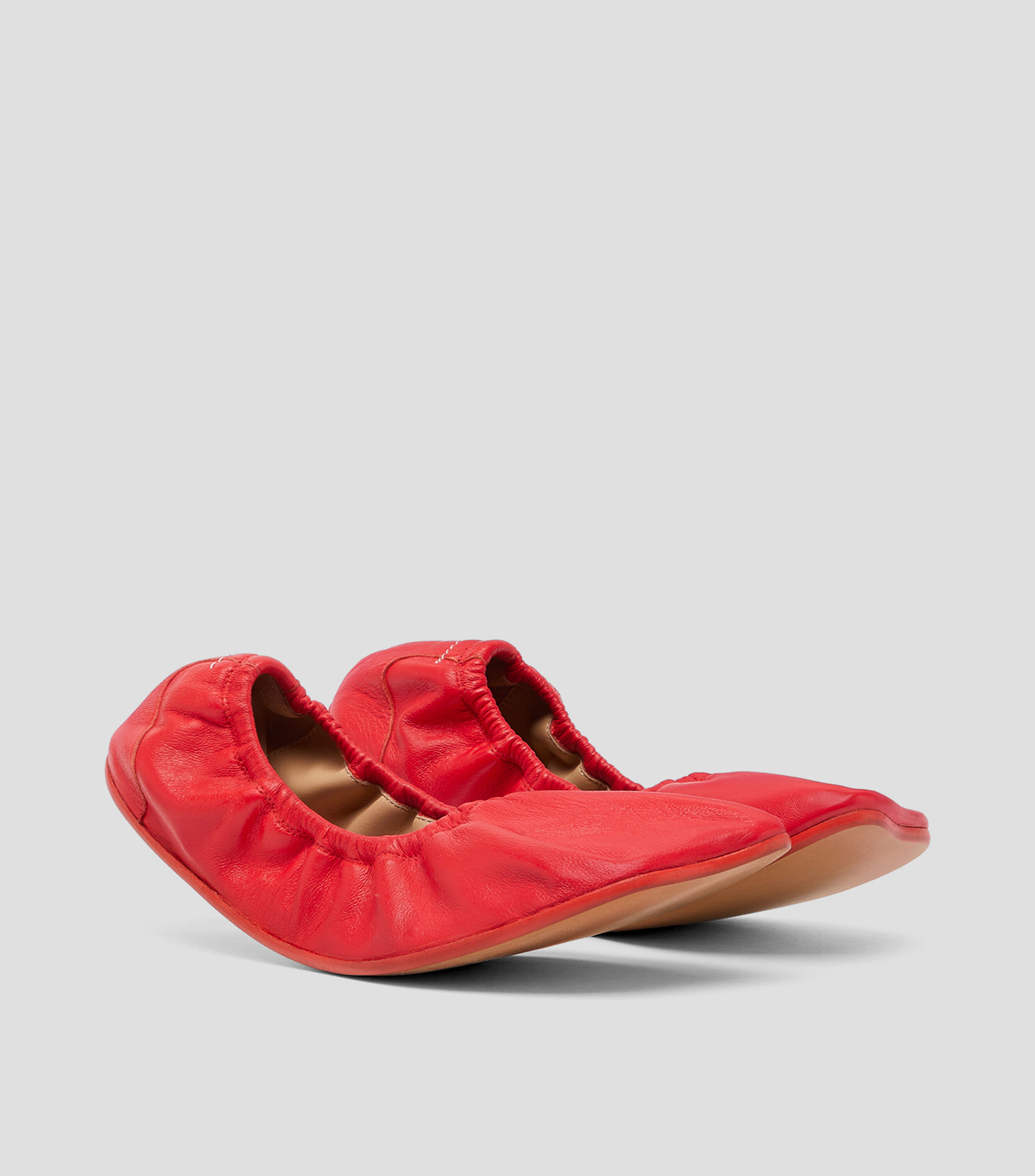 Flats en piel Mujer