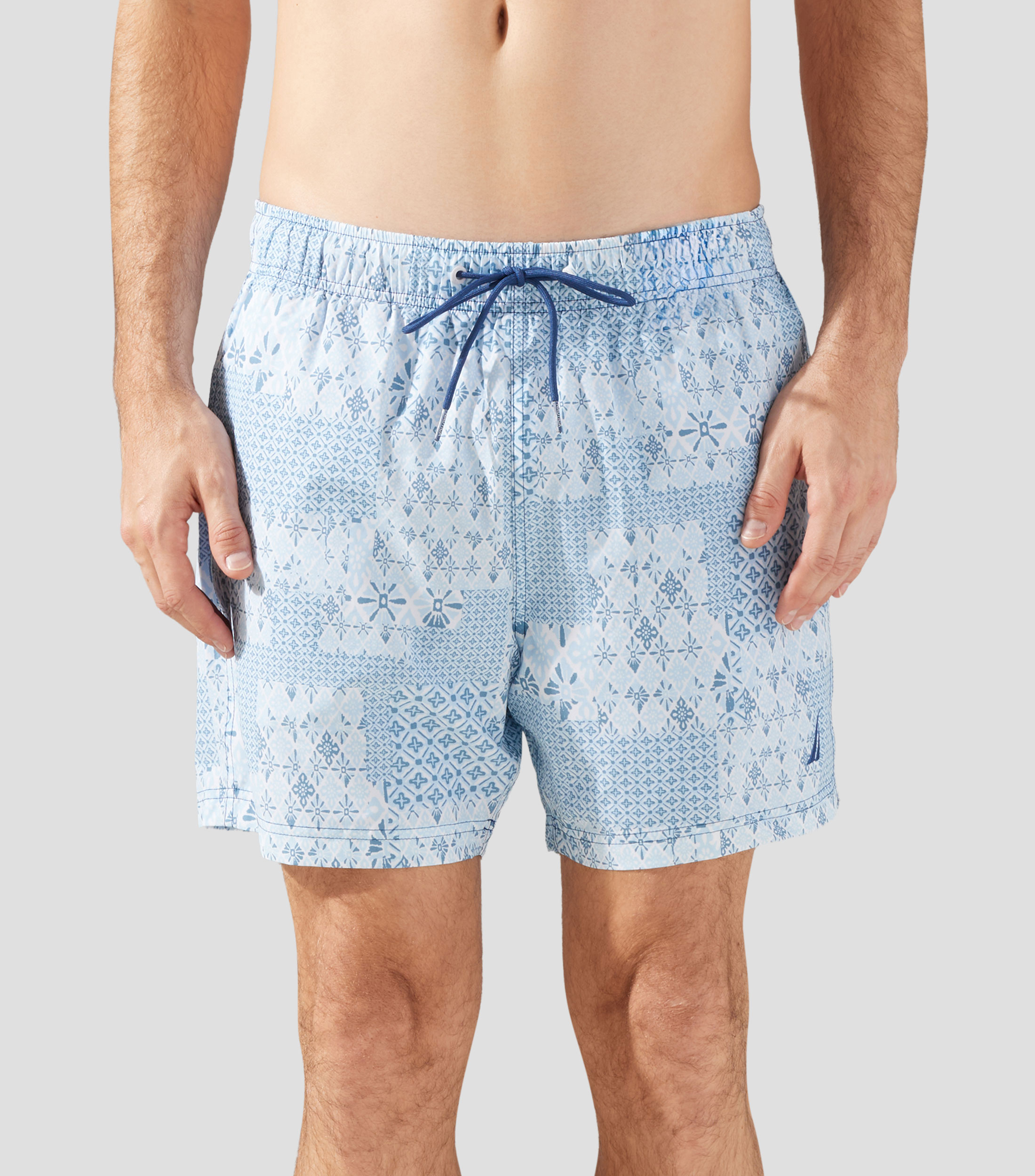 Traje de baño largo estampado Hombre