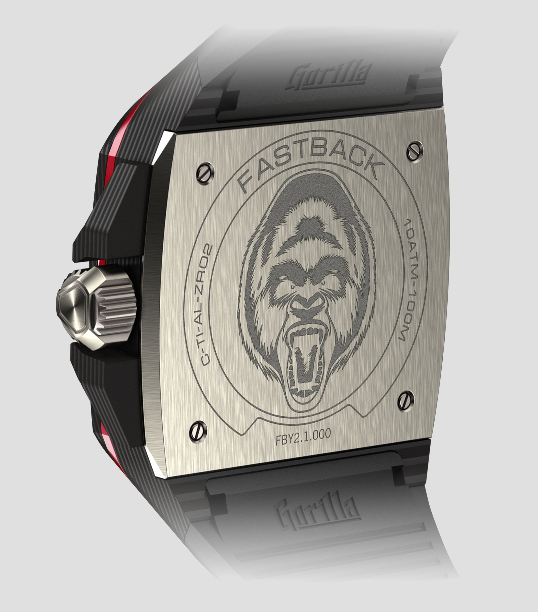 Reloj Unisex Fastback Legacy Casual, Rojo