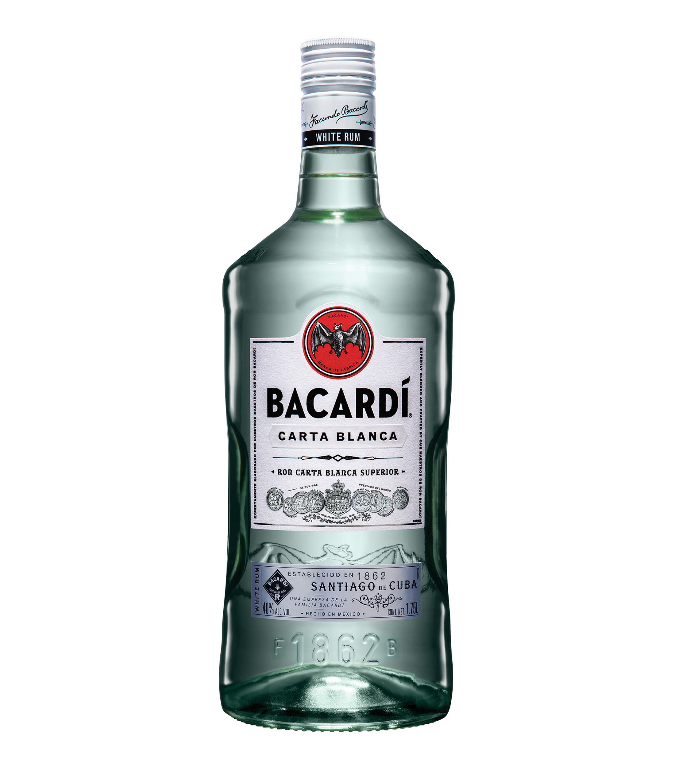 Bacardí: Ron Blanco Bacardí Carta Blanca, 1750 ml | El Palacio de Hierro