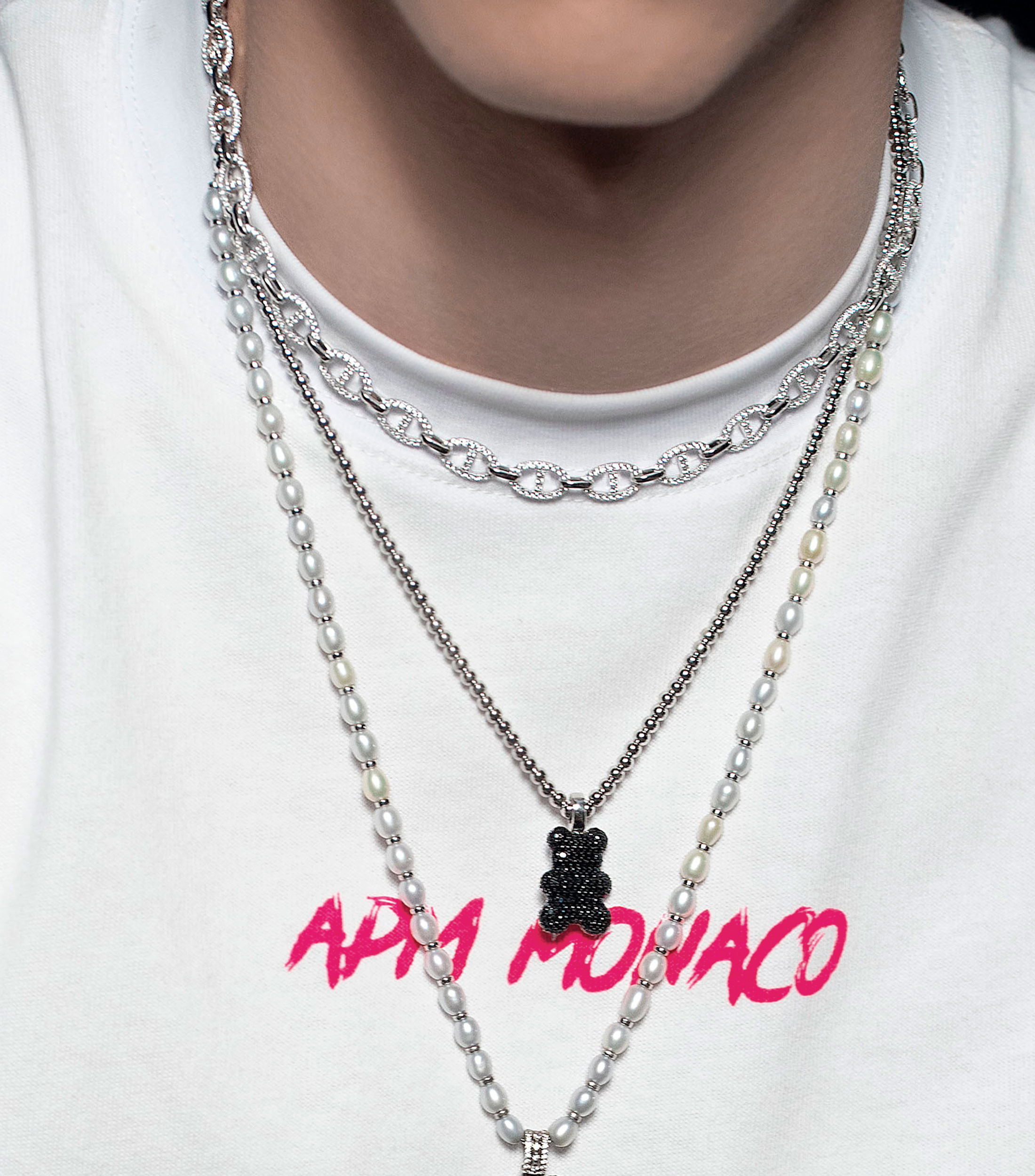 Collar en Plata .925 con Circonita cúbica blanca ETE Unisex