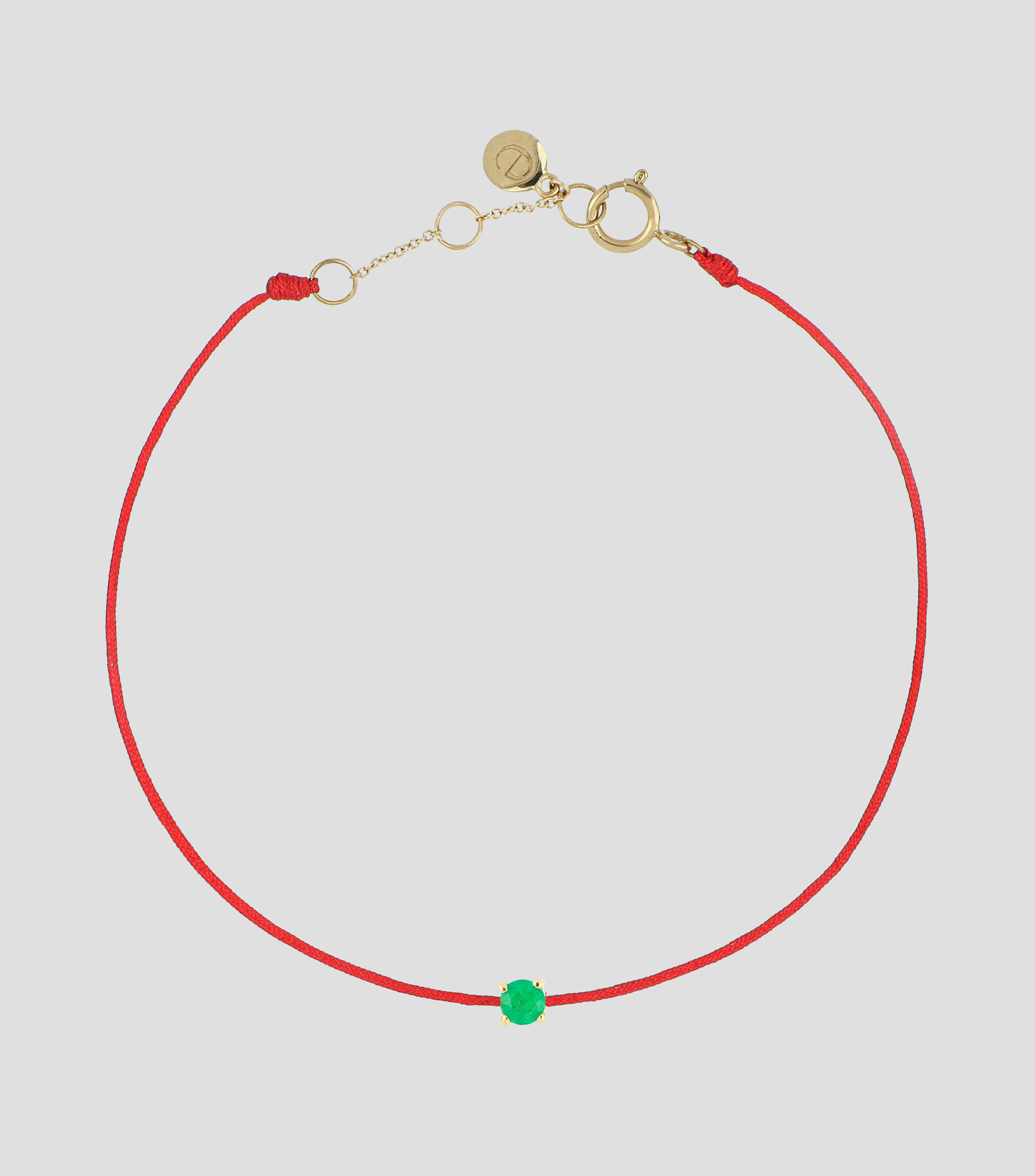 Pulsera con esmeralda Mujer