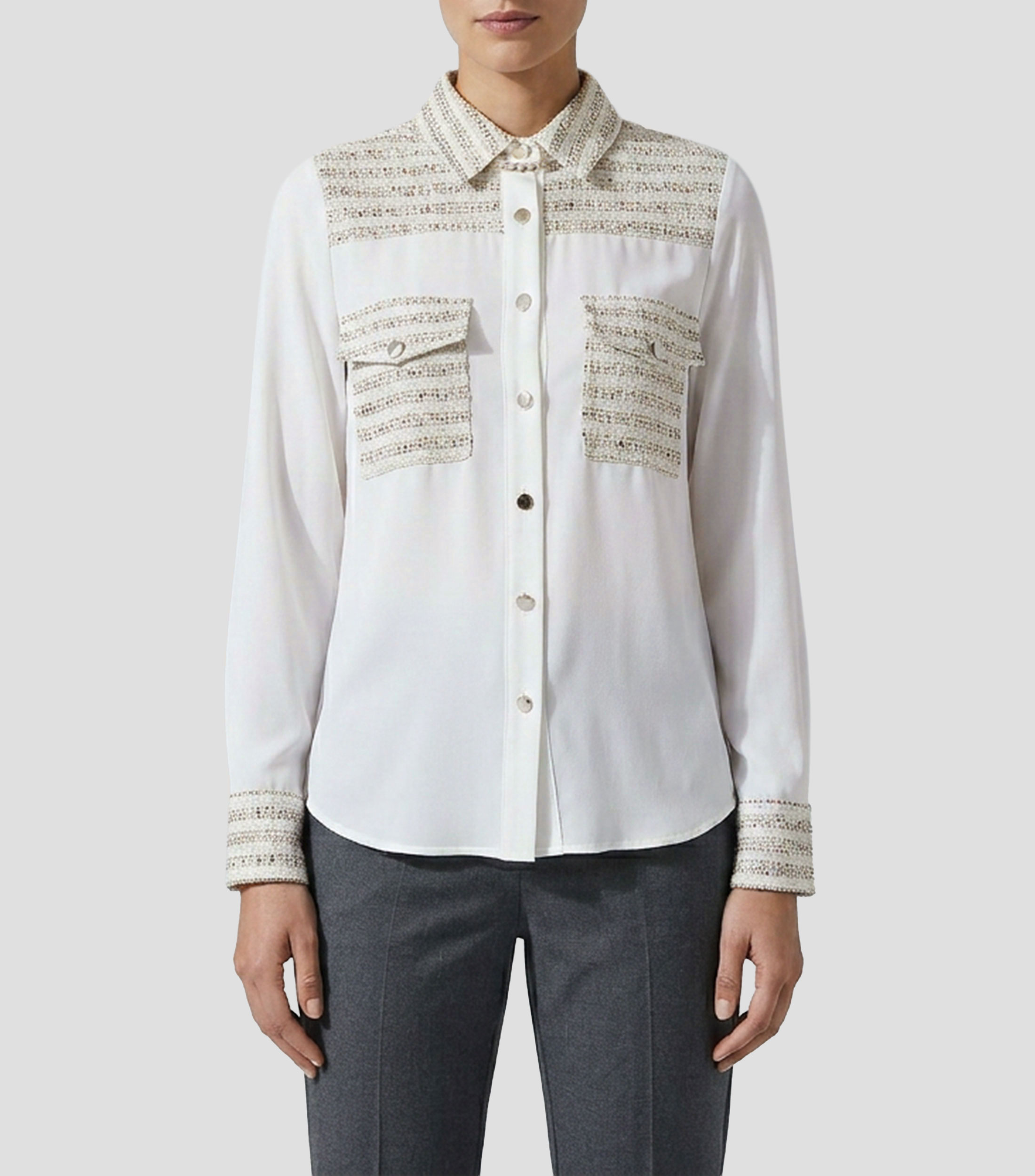 Blusa fantasía manga larga Mujer
