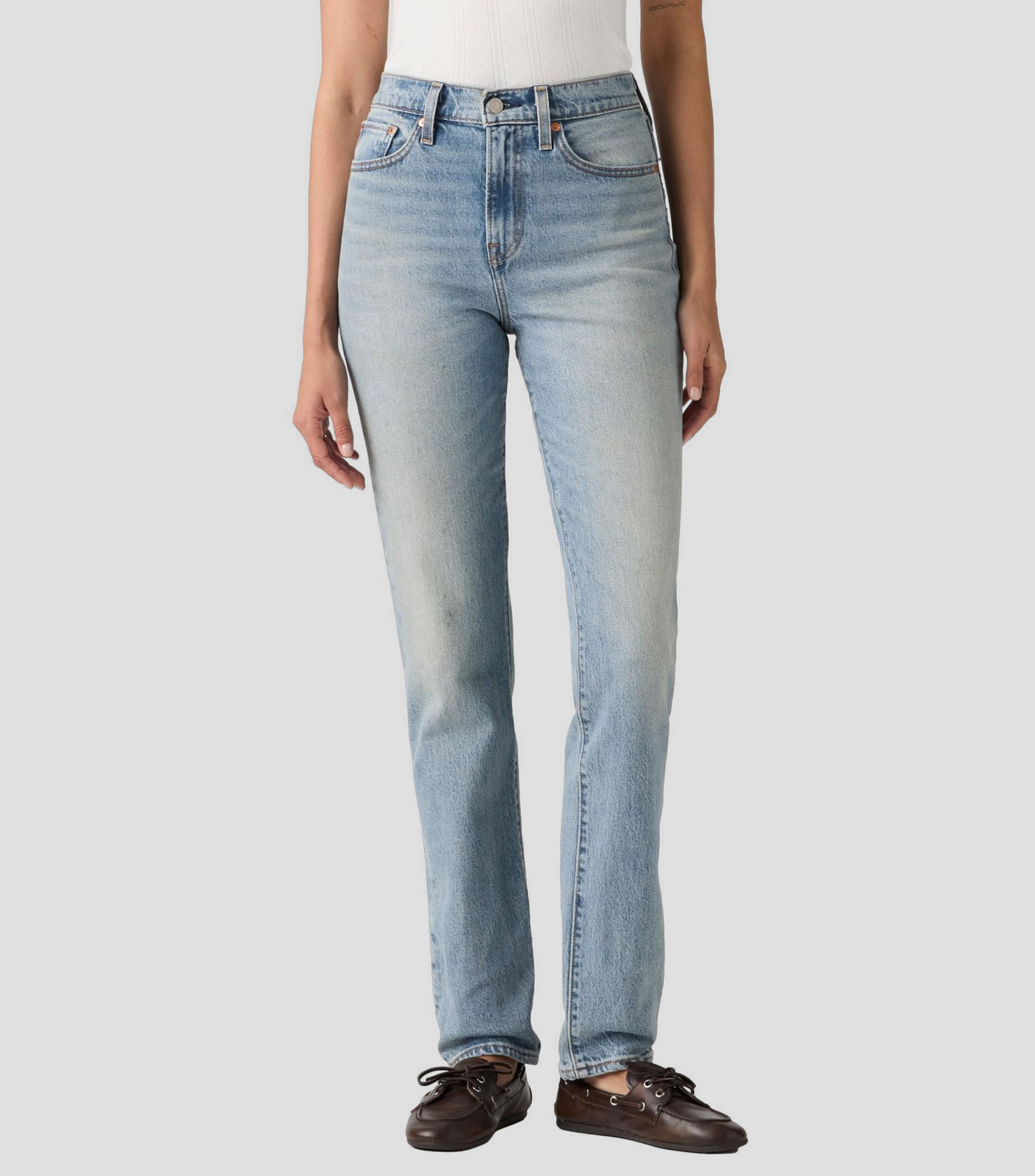 Jeans de corte ajustado Mujer