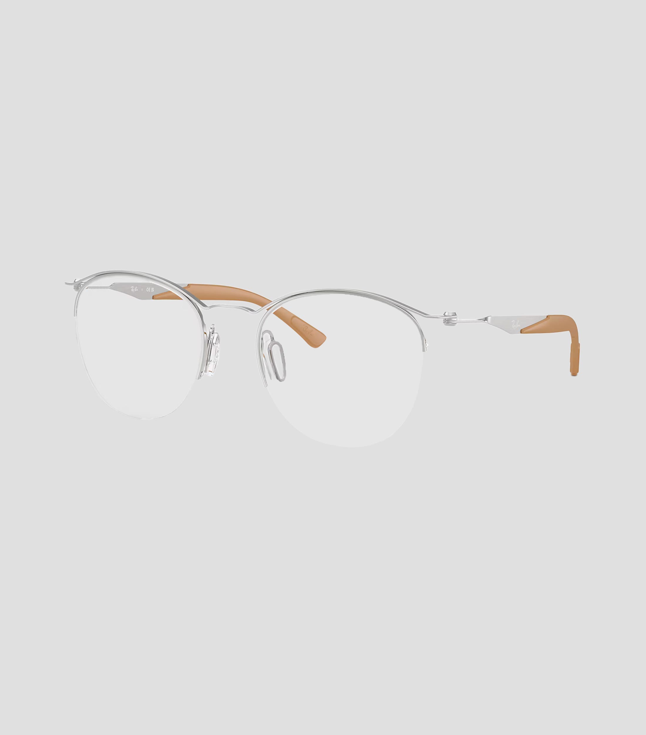 Lentes oftálmicos redondos plateados Unisex