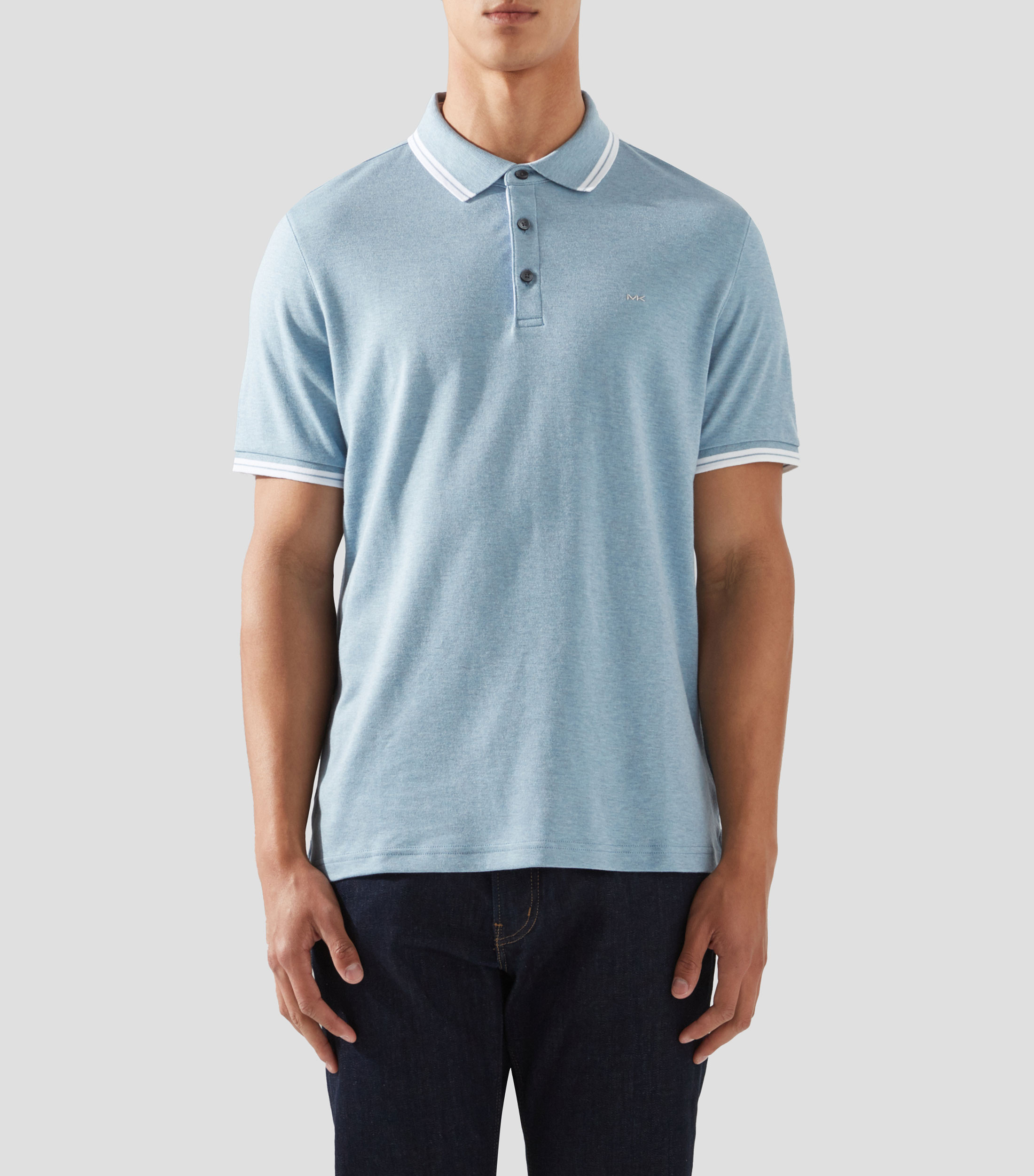 Michael Kors: Playera tipo polo lisa de manga corta Hombre El - Main Image