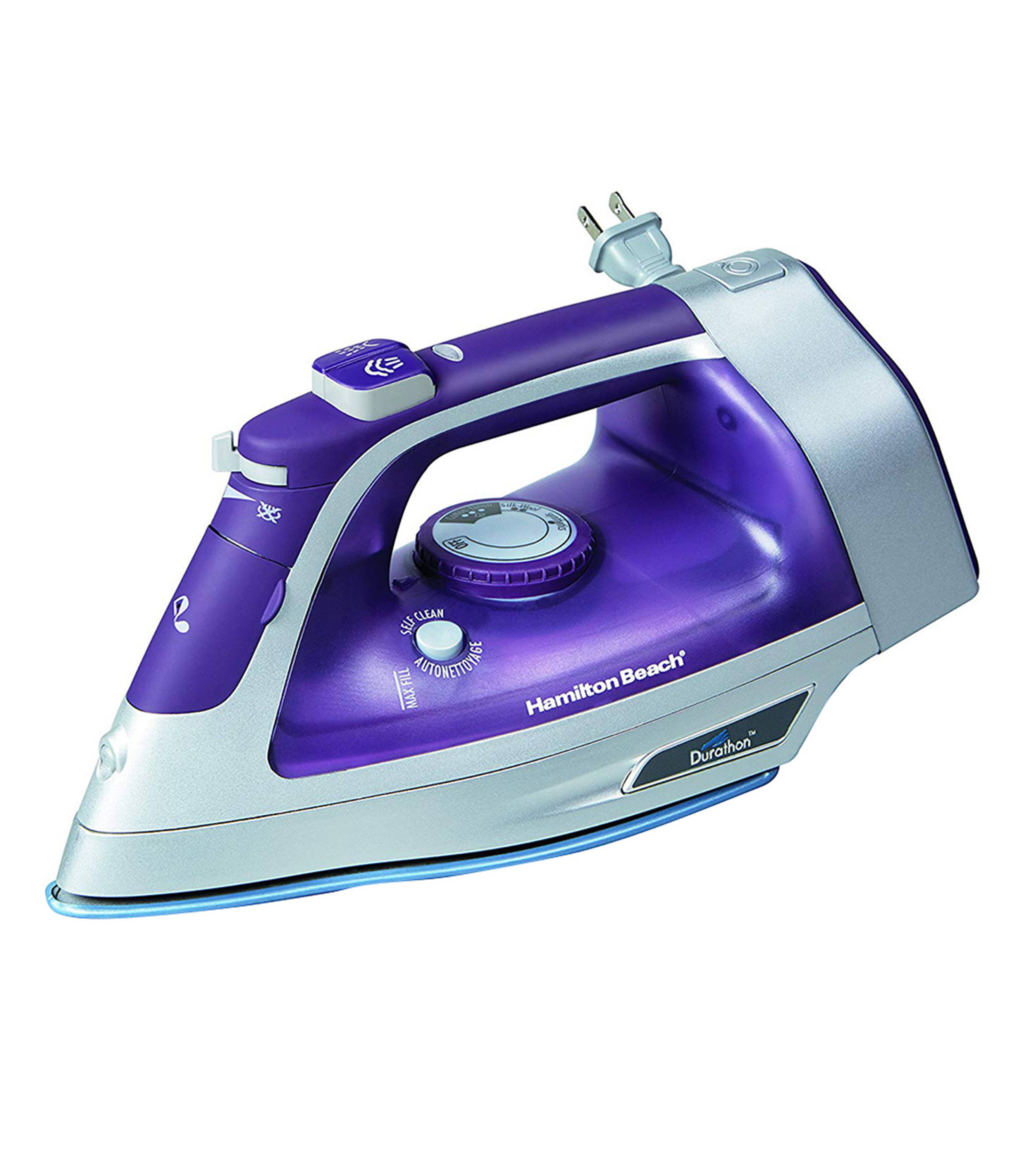 Hamilton Beach Plancha de Vapor con Suela Antiadherente Durathon, Morada -  El Palacio de Hierro