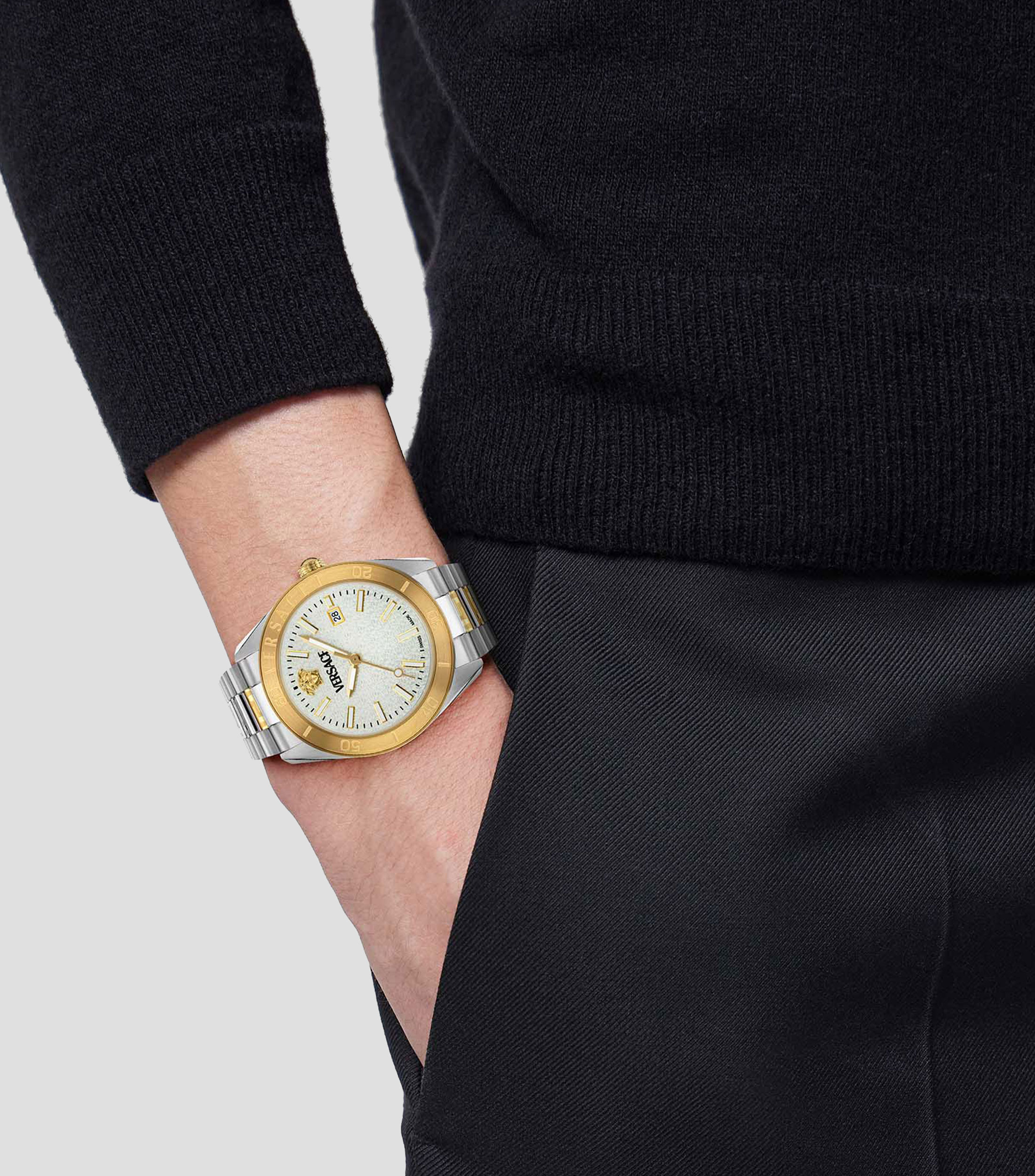 Reloj para Hombre V Dome Casual Plateado, Dorado