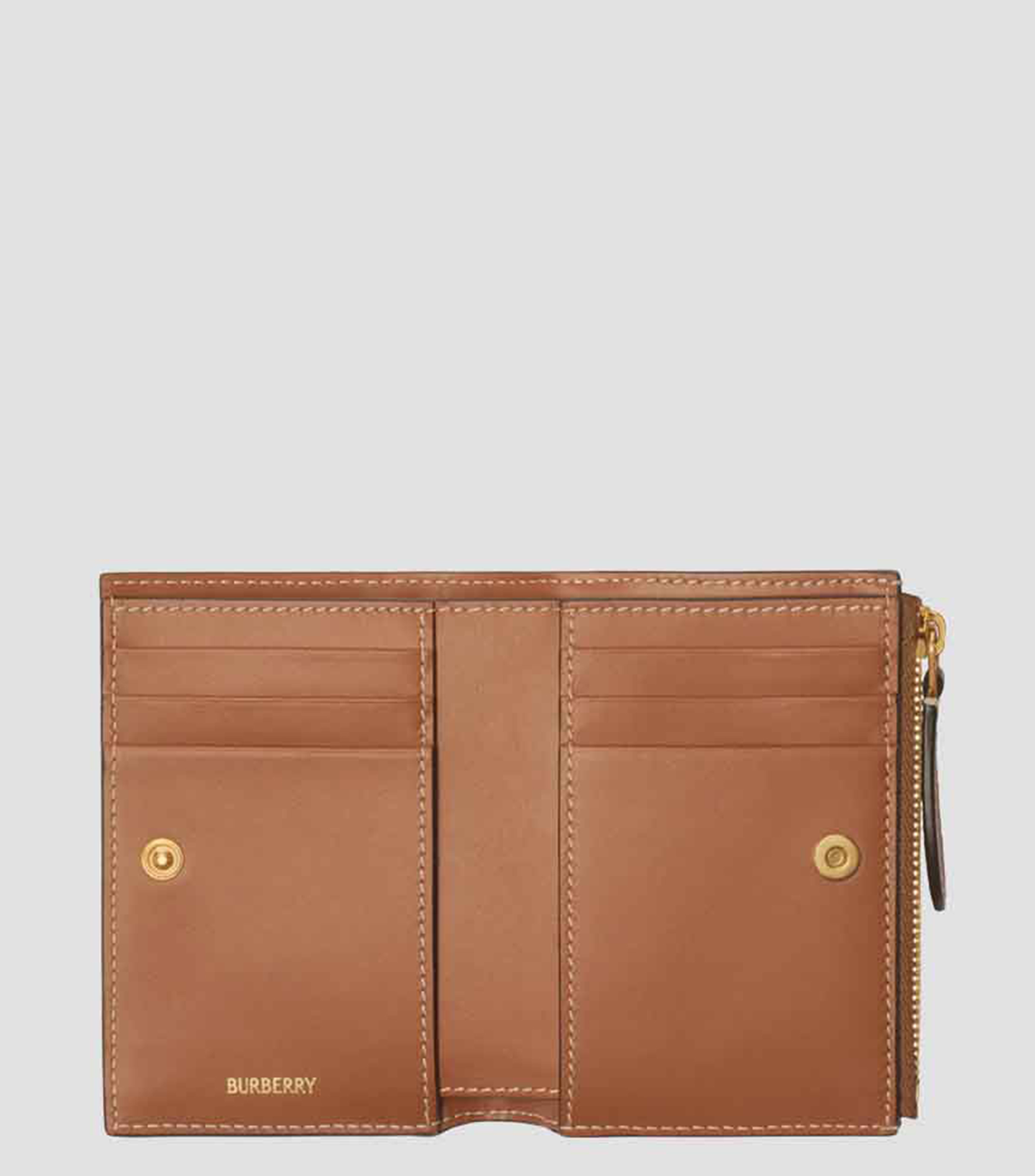 Cartera plegable Check pequeña Mujer