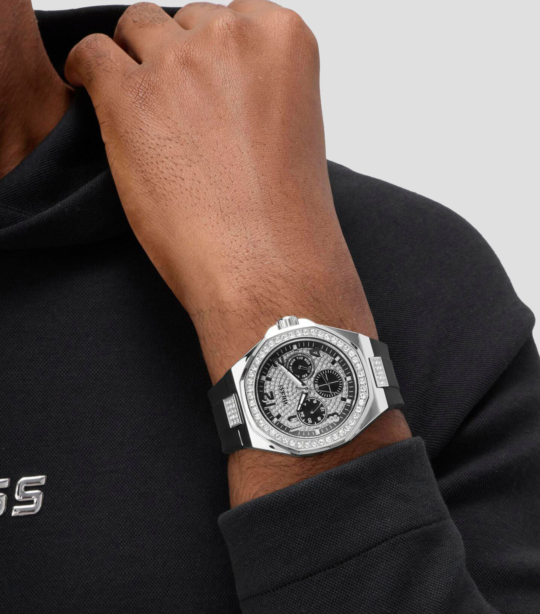Reloj para Hombre Empiere casual plateado/negro
