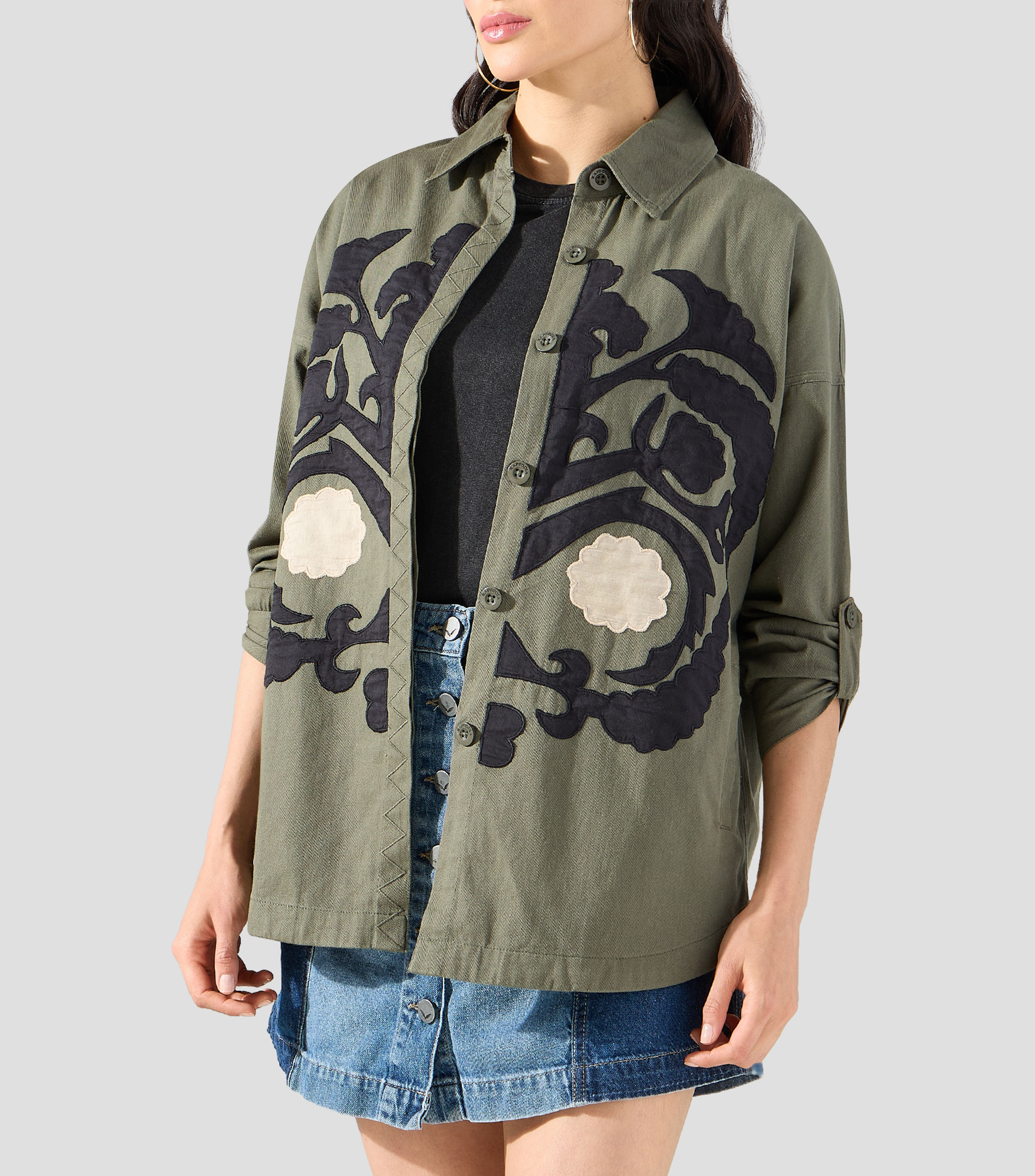 Sobrecamisa fantasía manga larga Mujer