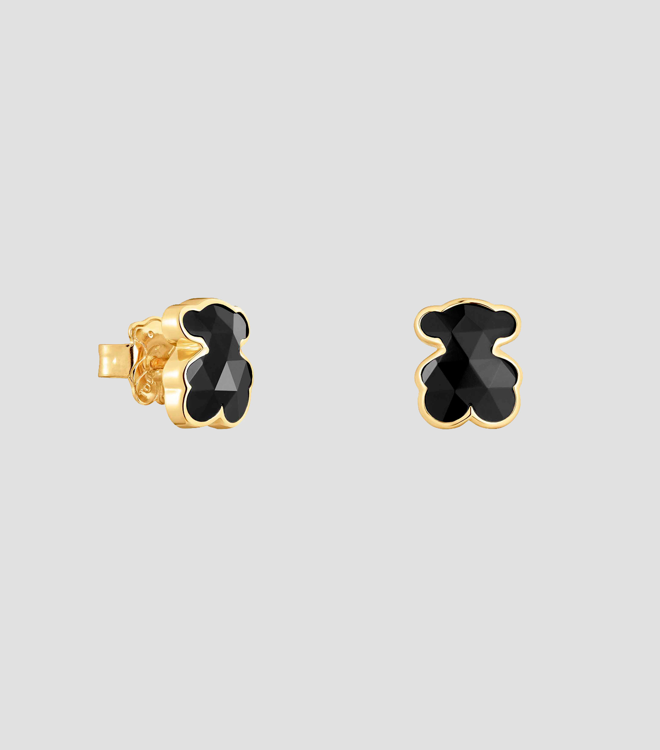 Aretes en plata .925 Icon Color con onix Mujer