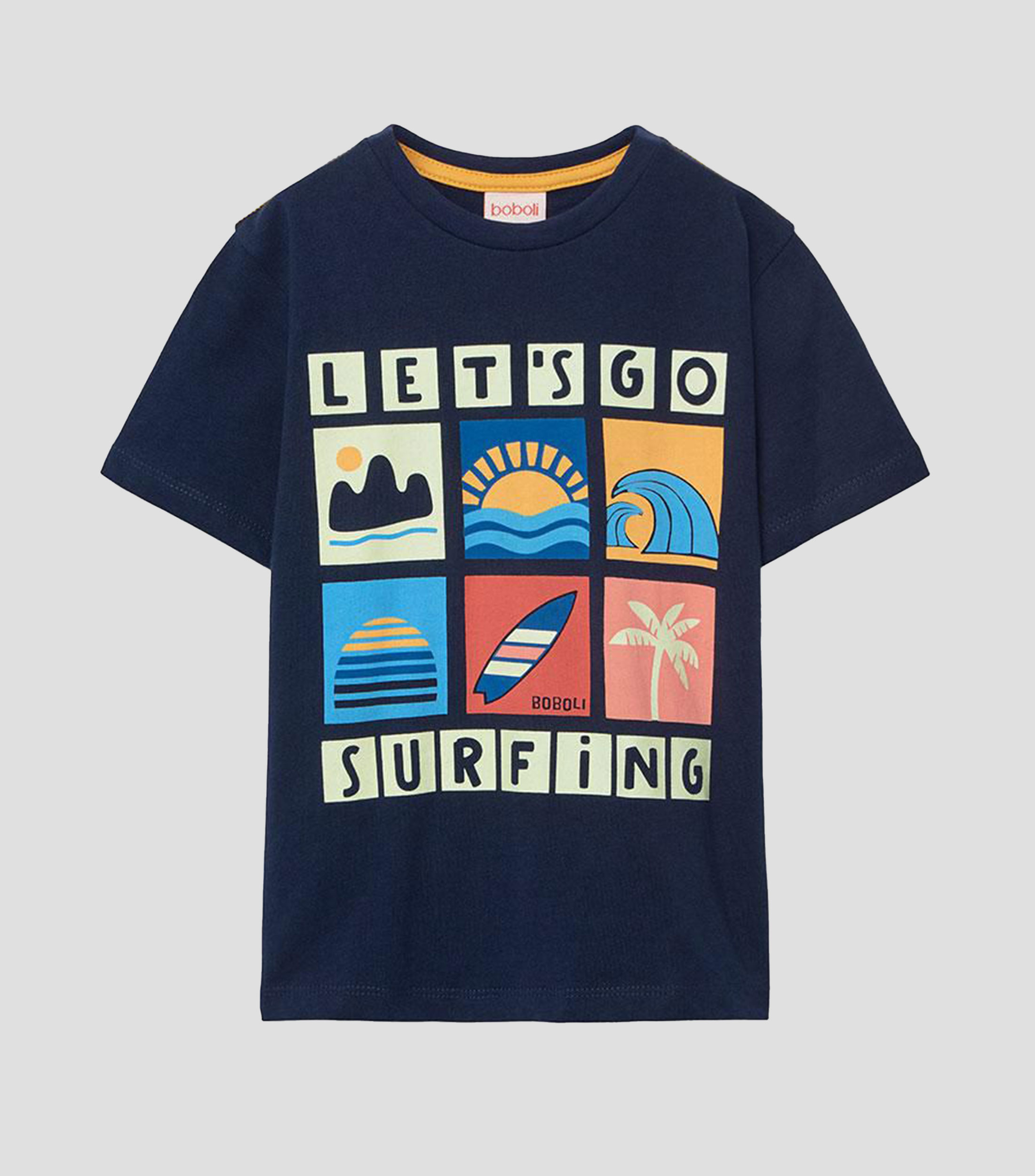 Playera cuello redondo manga corta estampada Bebé