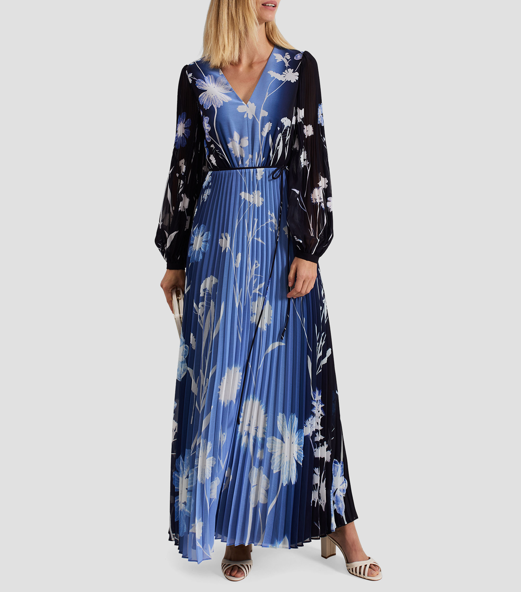 Vestido de Fiesta Maxi Annie con Flores Mujer