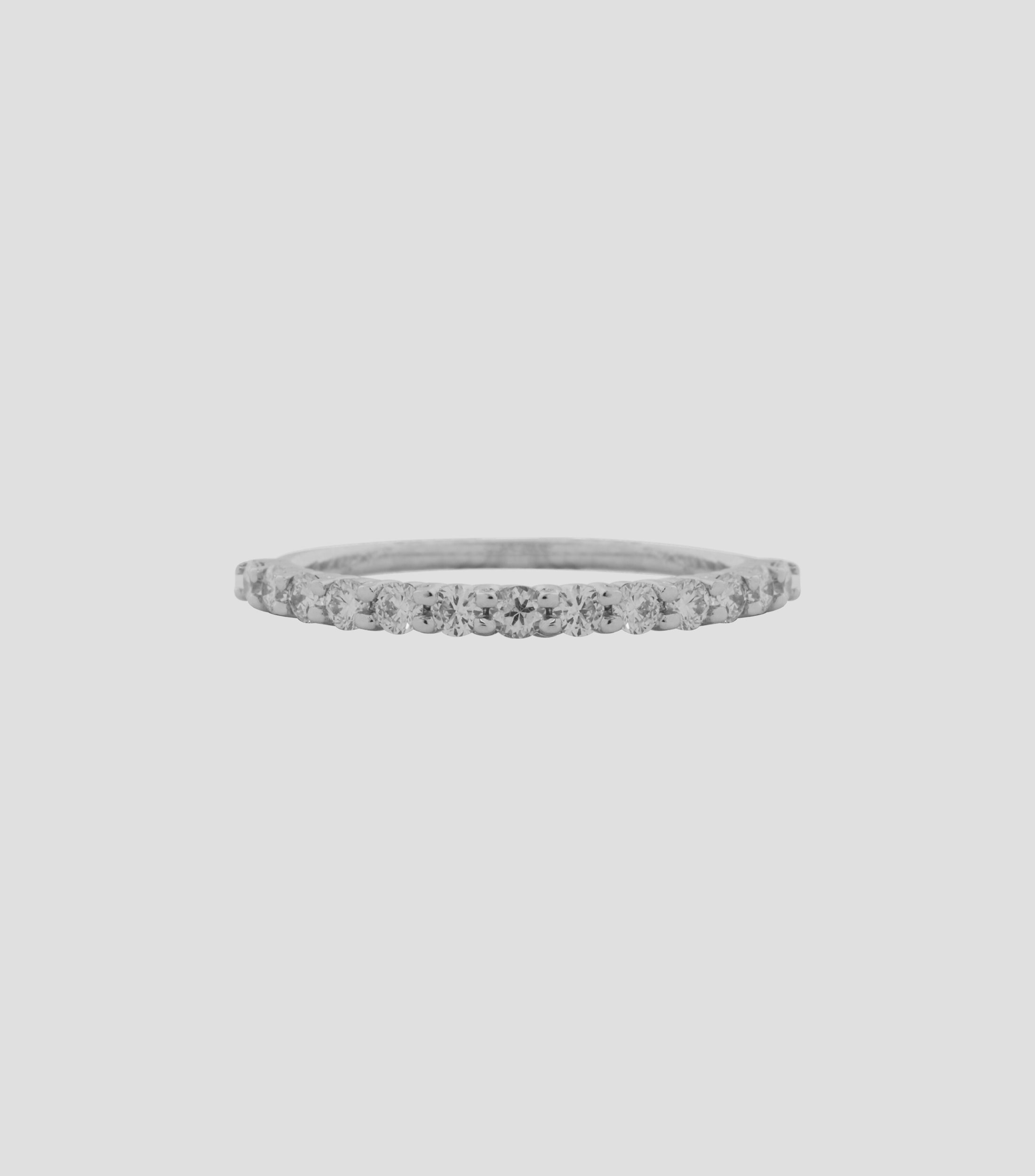 Anillo en oro blanco de 14 Kts Mujer