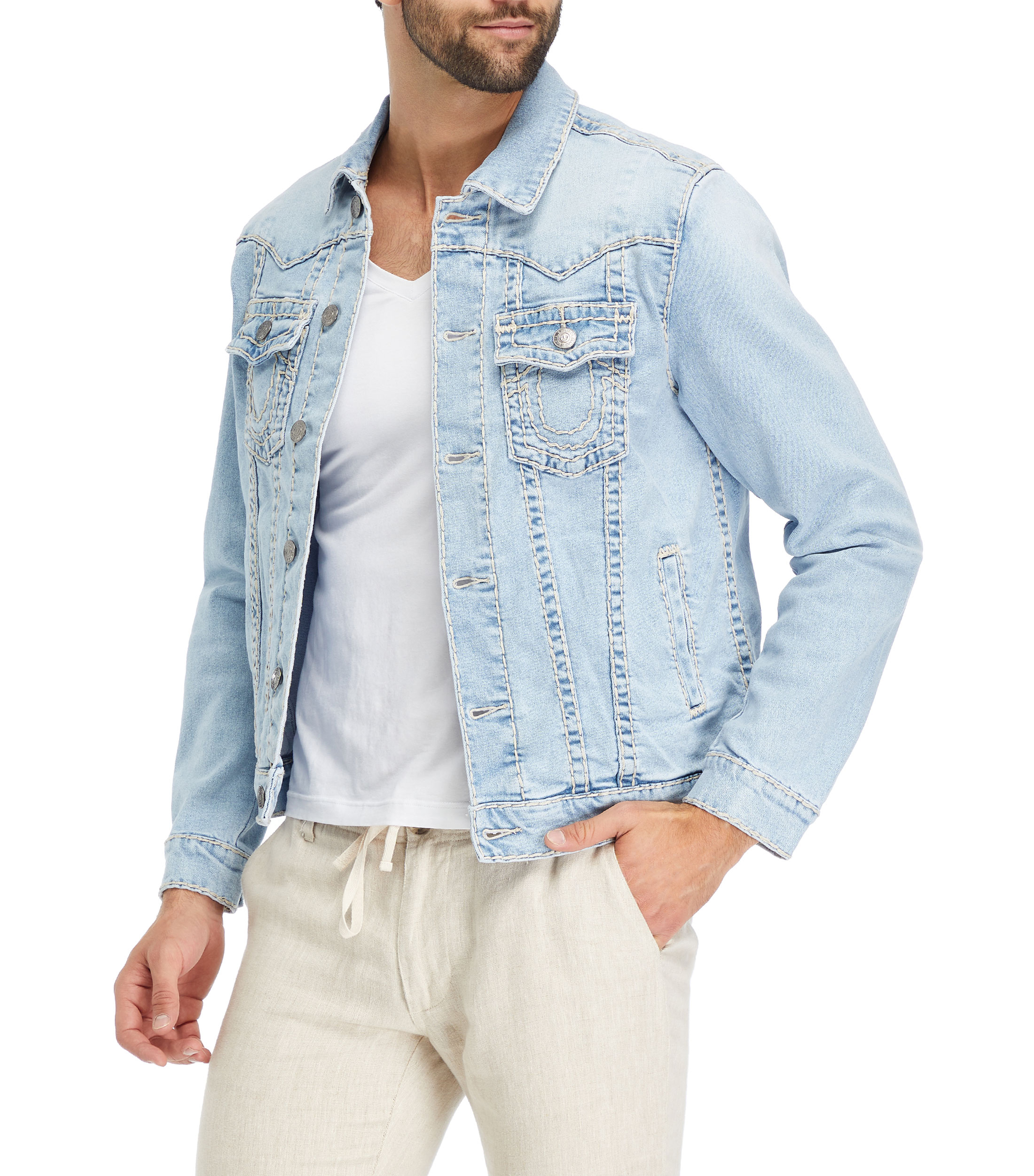 True Religion Chamarra de mezclilla Hombre - El Palacio de Hierro
