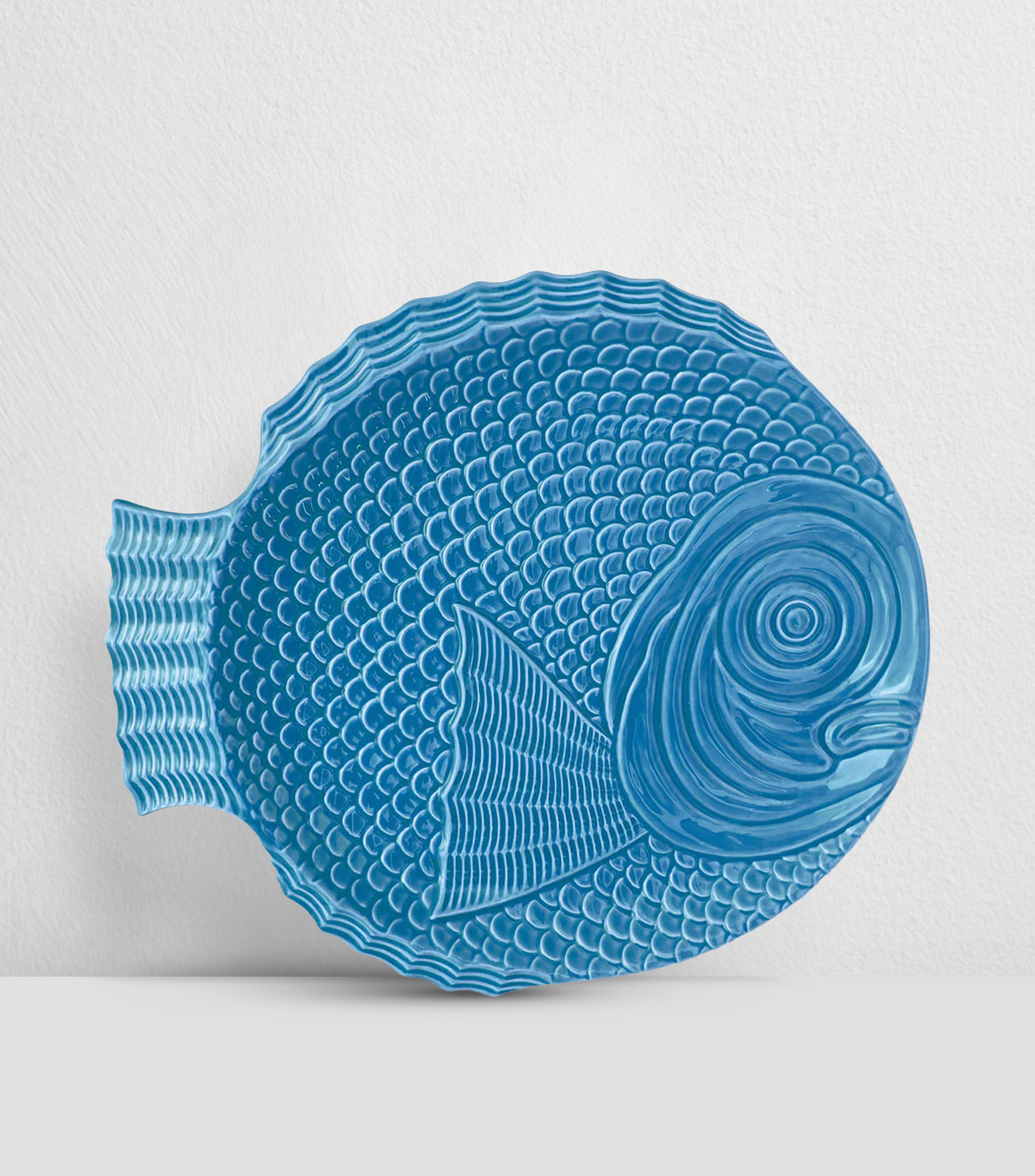 Set de 4 Platos trinche La Mar, Pez turquesa