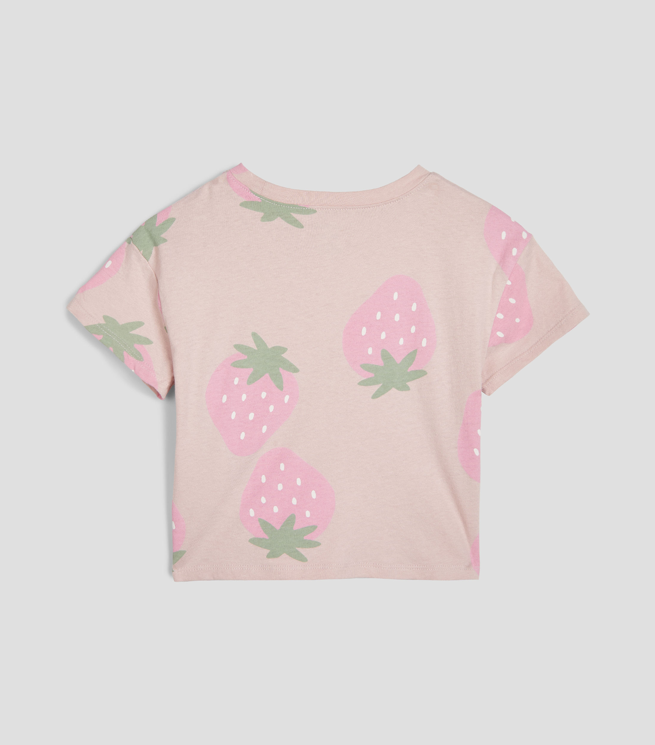 Playera cuello redondo manga corta estampada Bebé