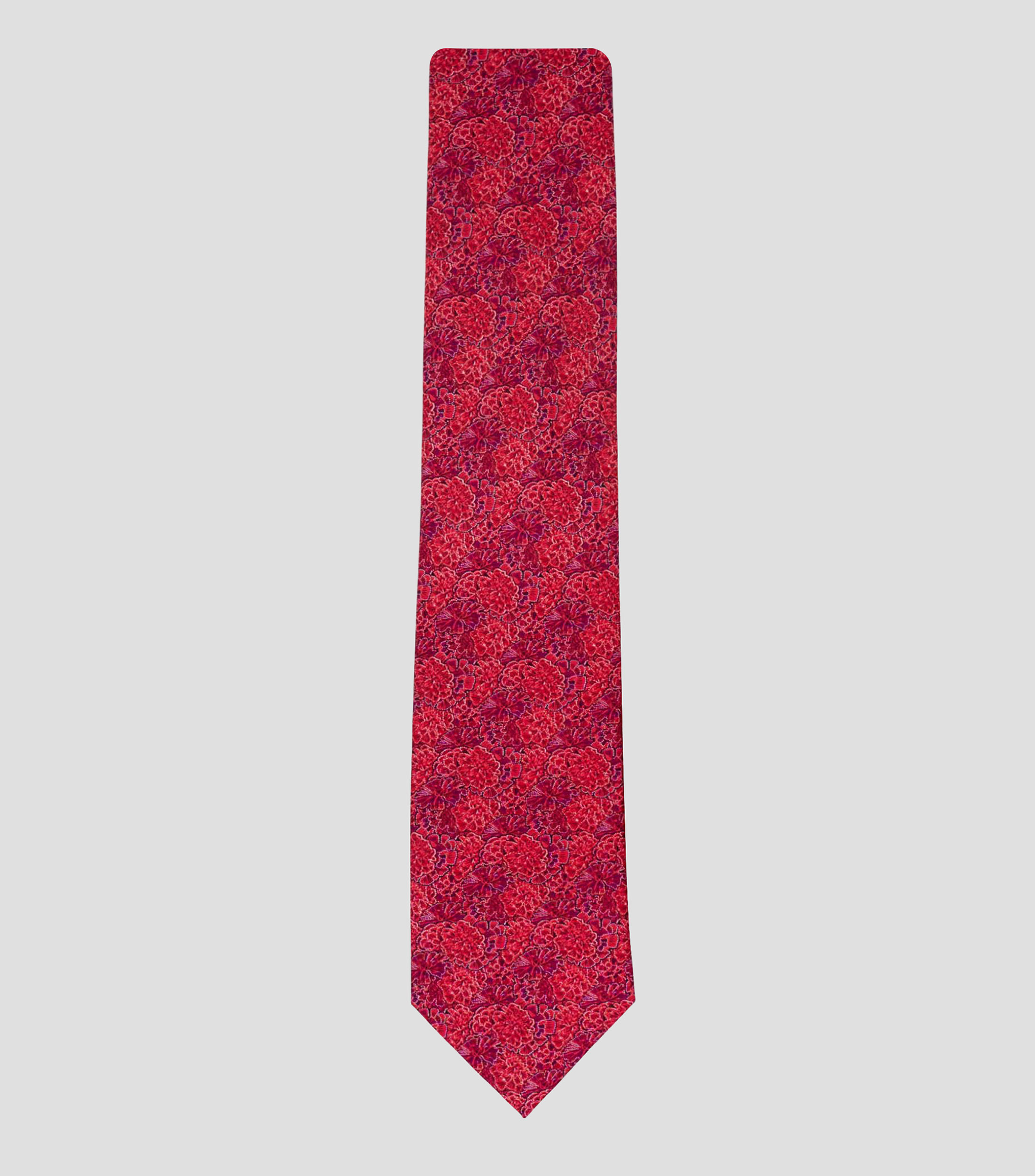 Corbata ancha de seda con estampado Cempasúchil Ofrenda