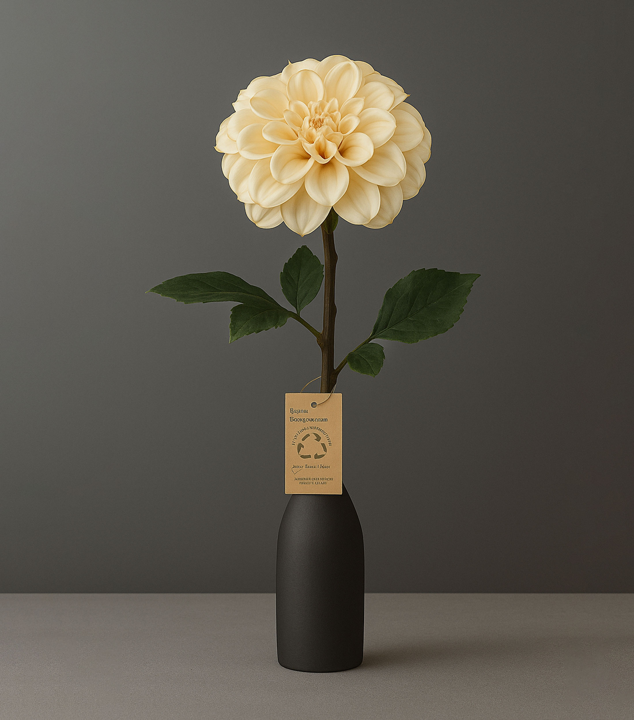 Flor Decorativa Dhalia Ivory