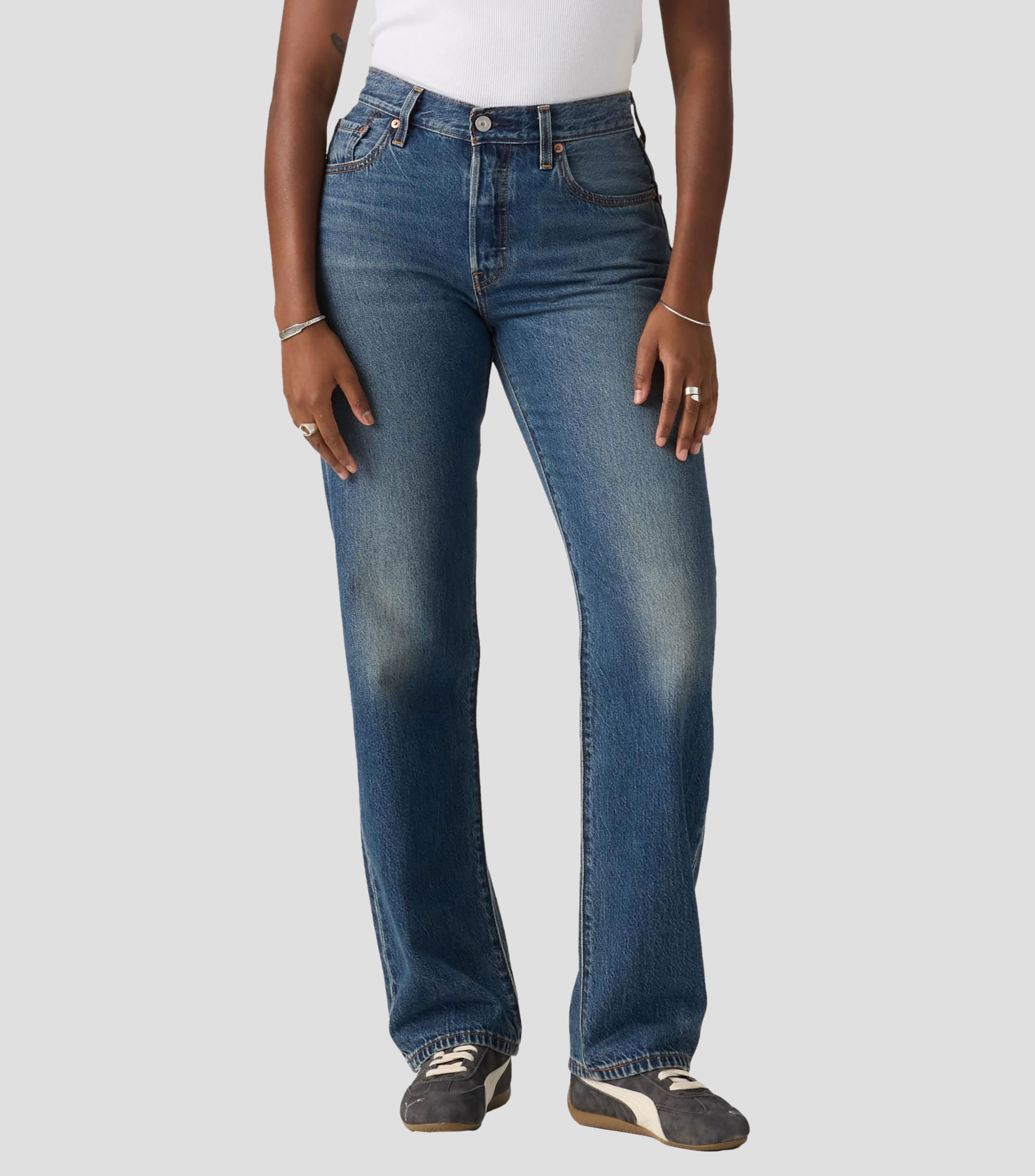 Jeans Regular liso Mujer