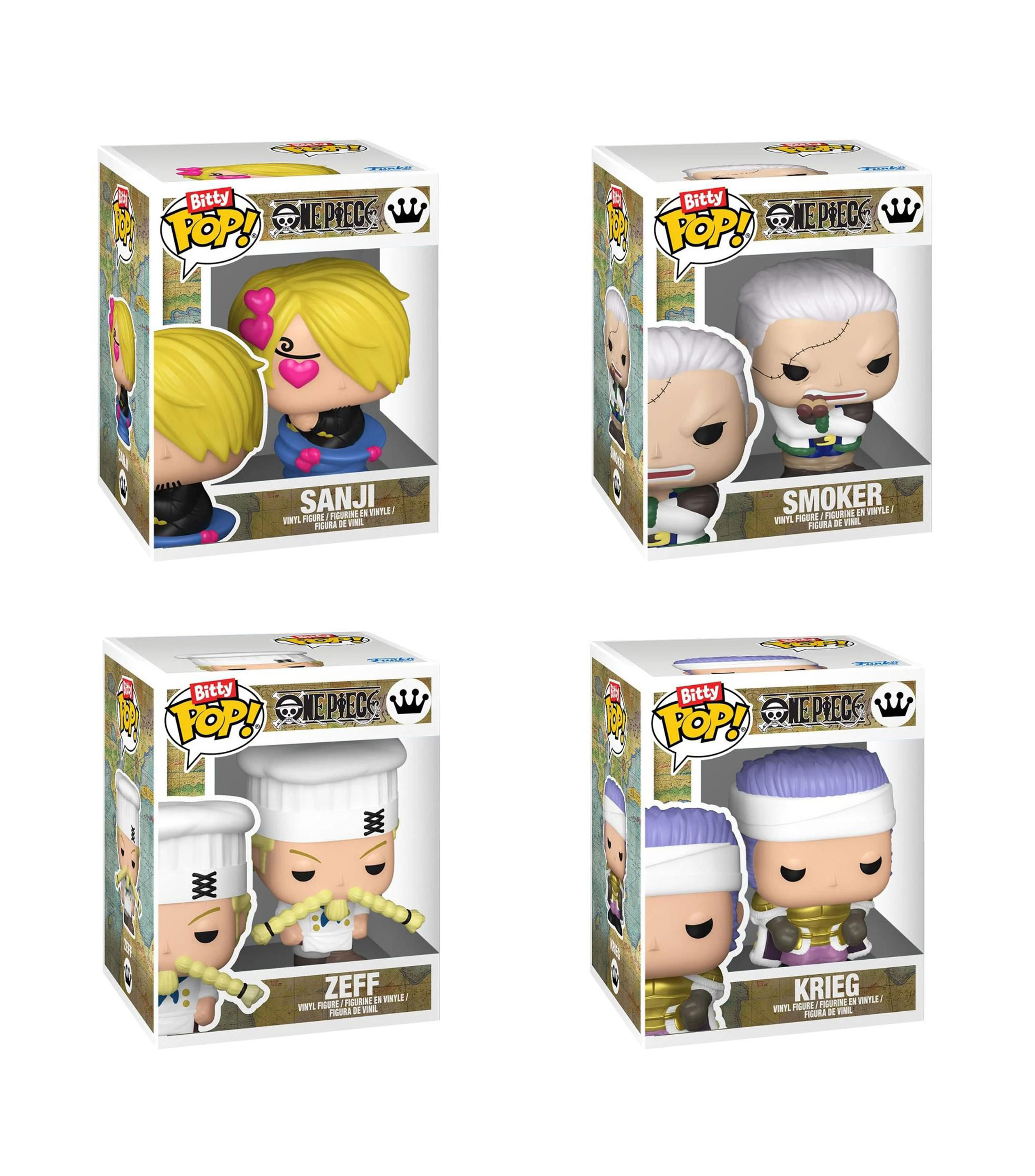 Funko Bitty Pop One Piece 4 Pack