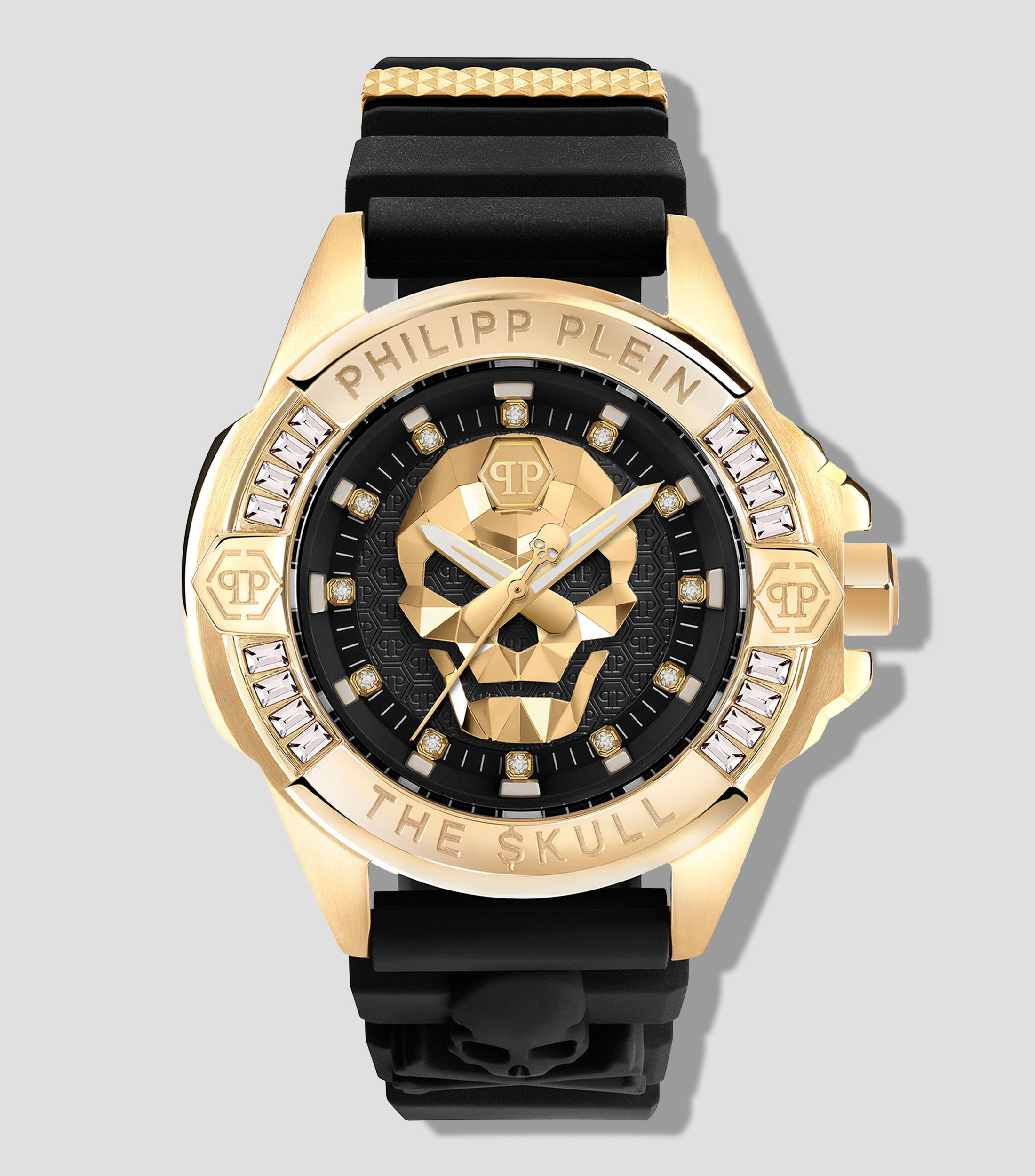 Reloj Unisex The Skull 41 mm Casual, Dorado