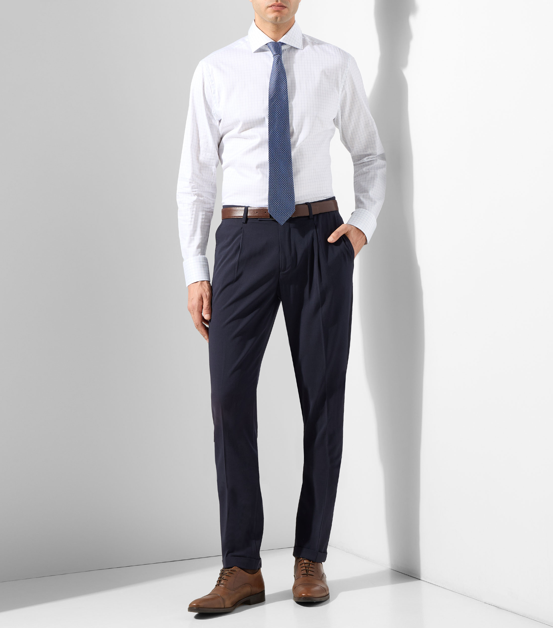 Camisa cuadros manga larga Hombre