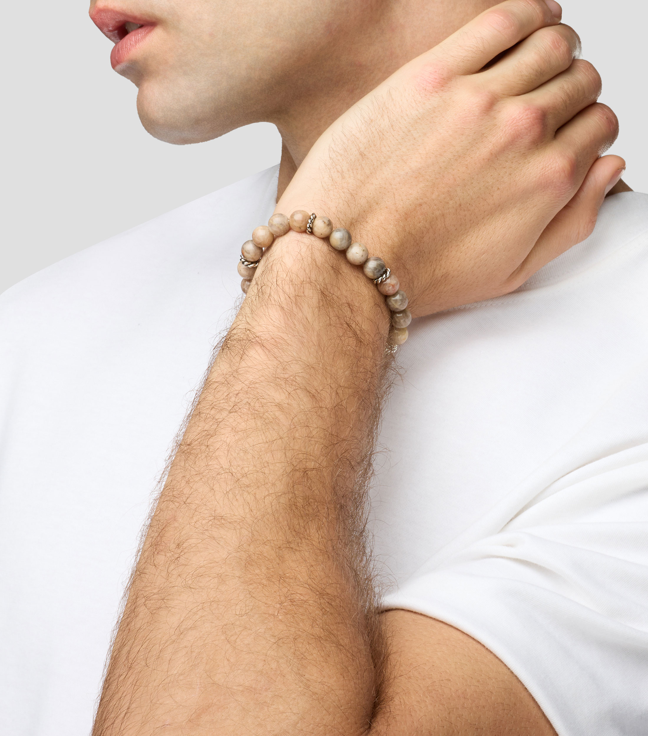 Pulsera con piedra sol Hombre