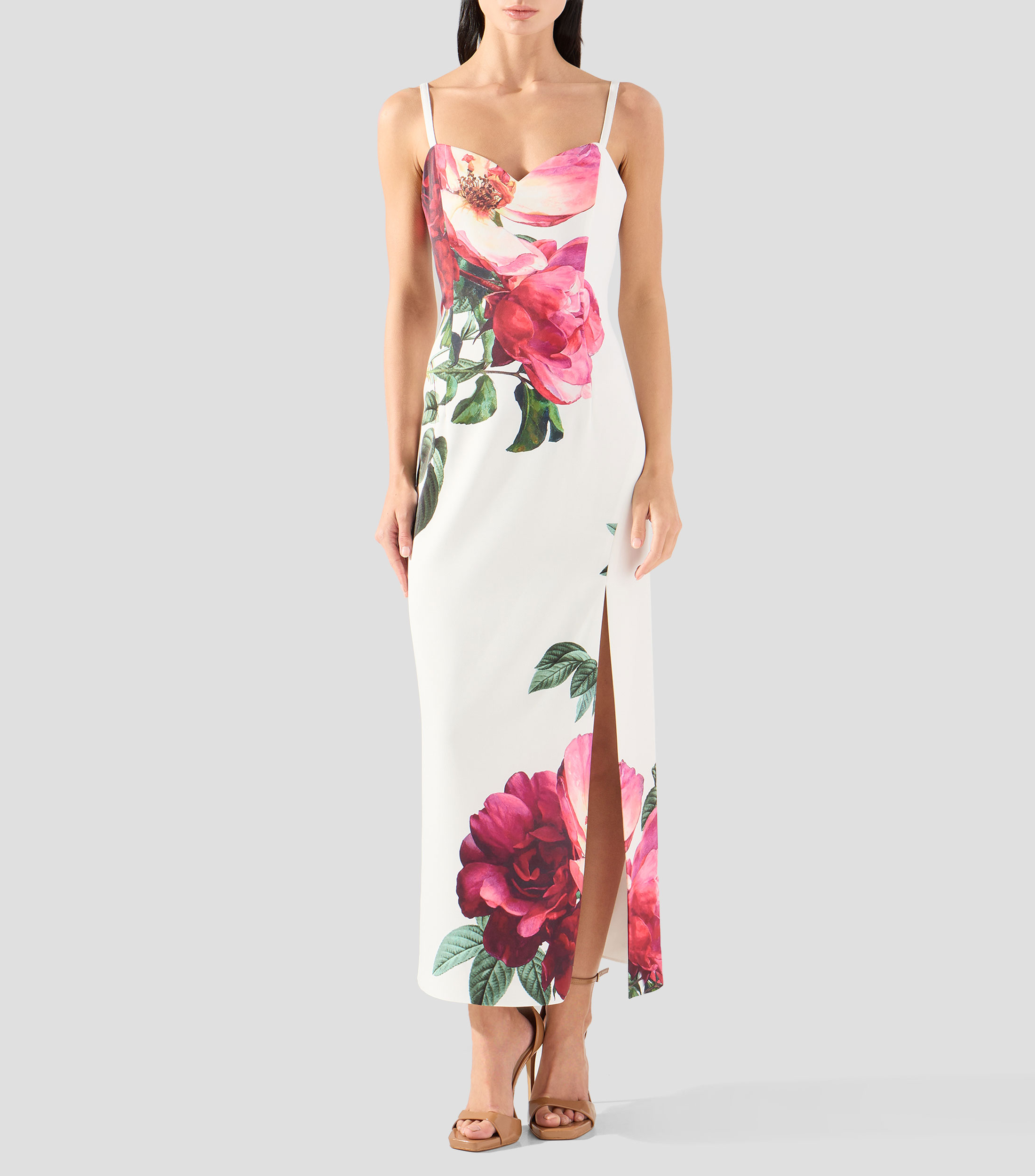 Vestido midi estampado Nina Mujer
