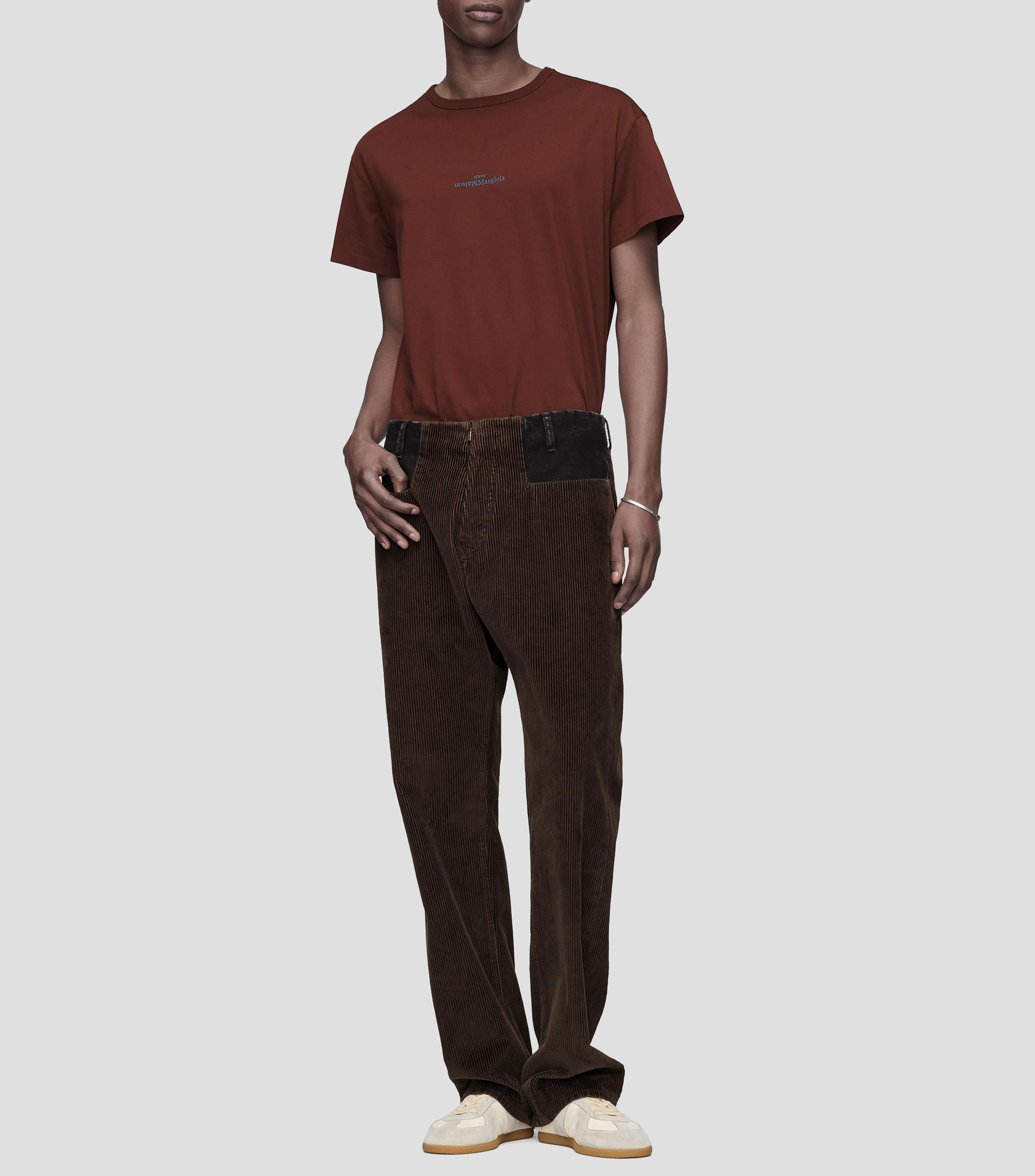 Playera cuello redondo manga corta lisa Hombre
