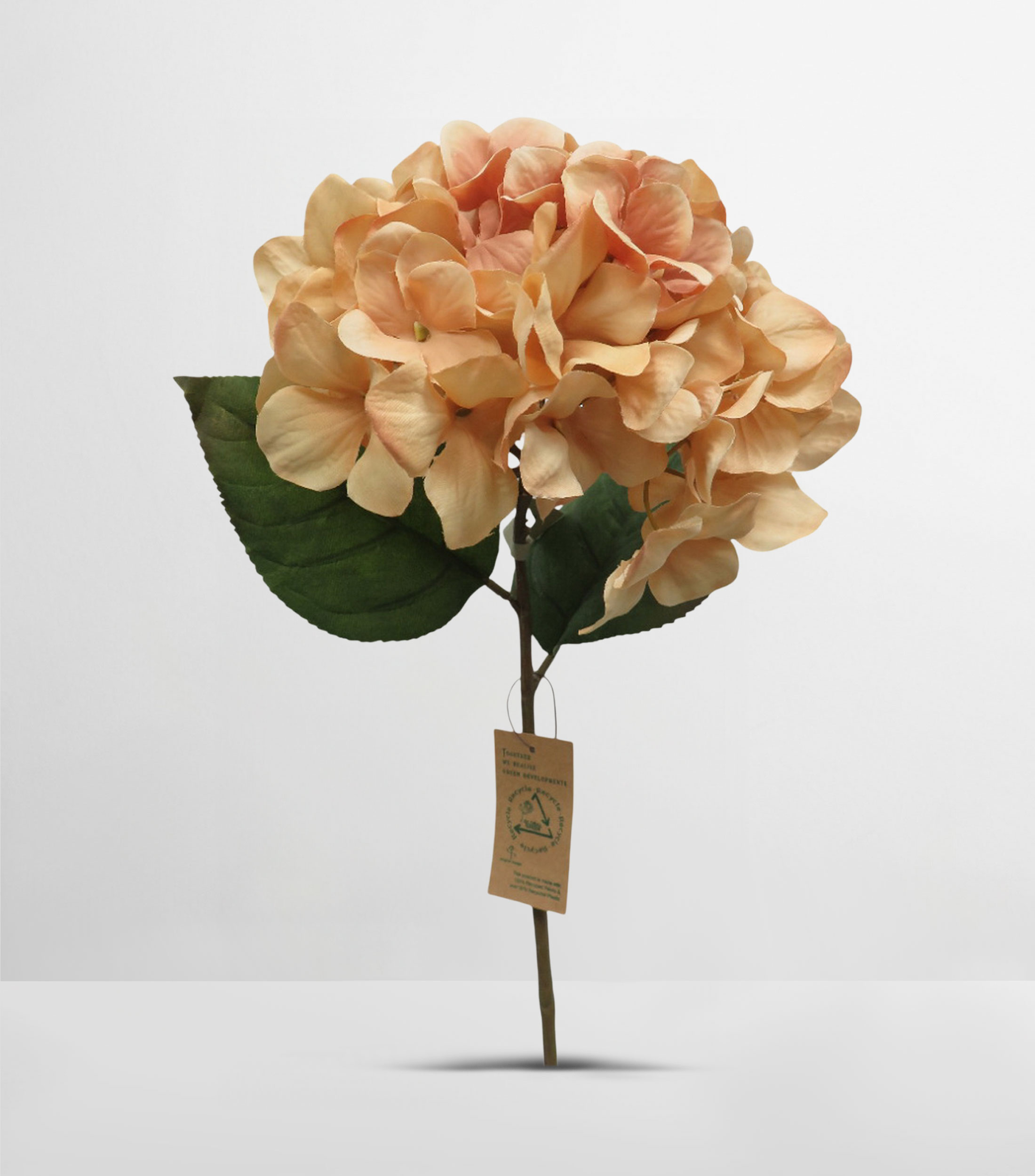 Flor Artificial Decorativa Hortensia Crema
